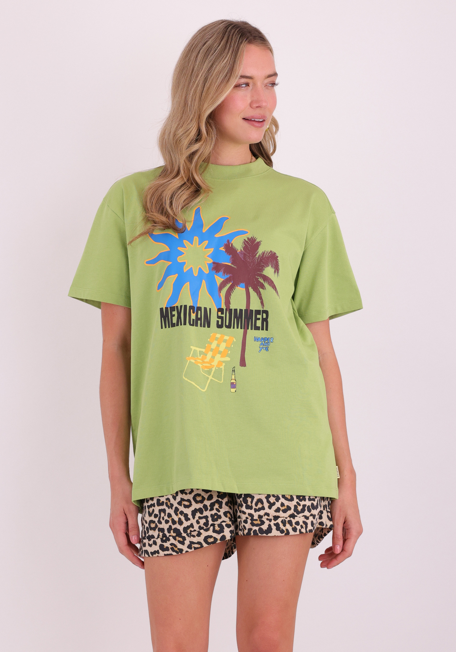 Harper & Yve T-shirt Sunnysummer HS6Y306 Groen