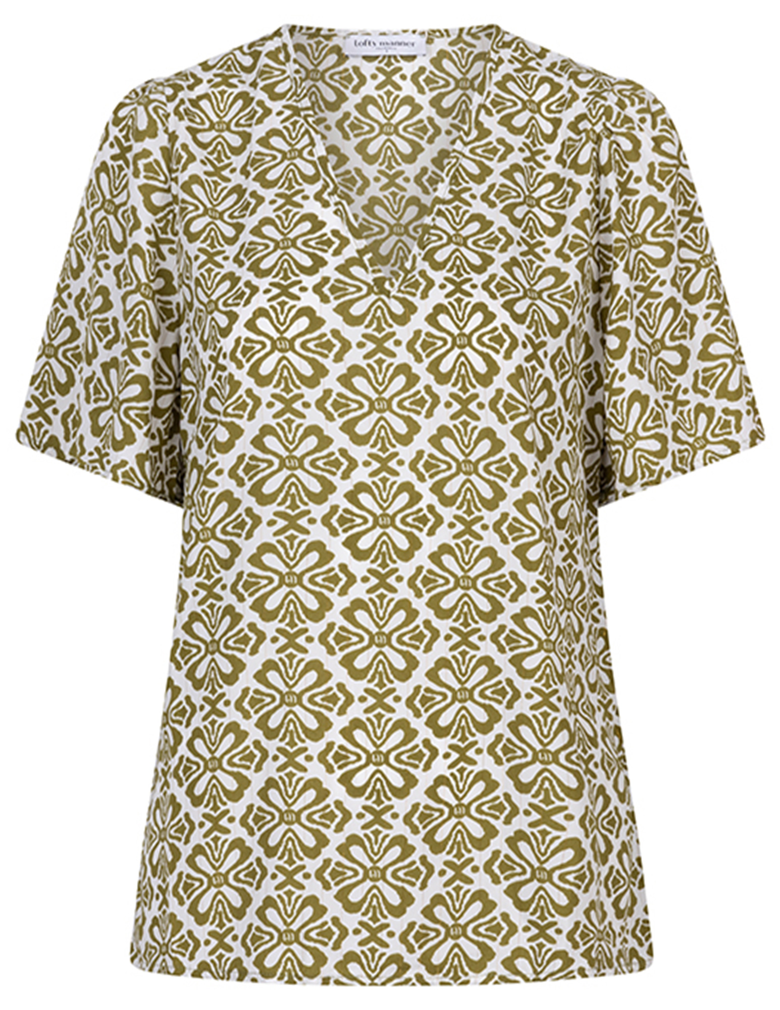 Lofty Manner Blouse Bella QC03 Midden groen