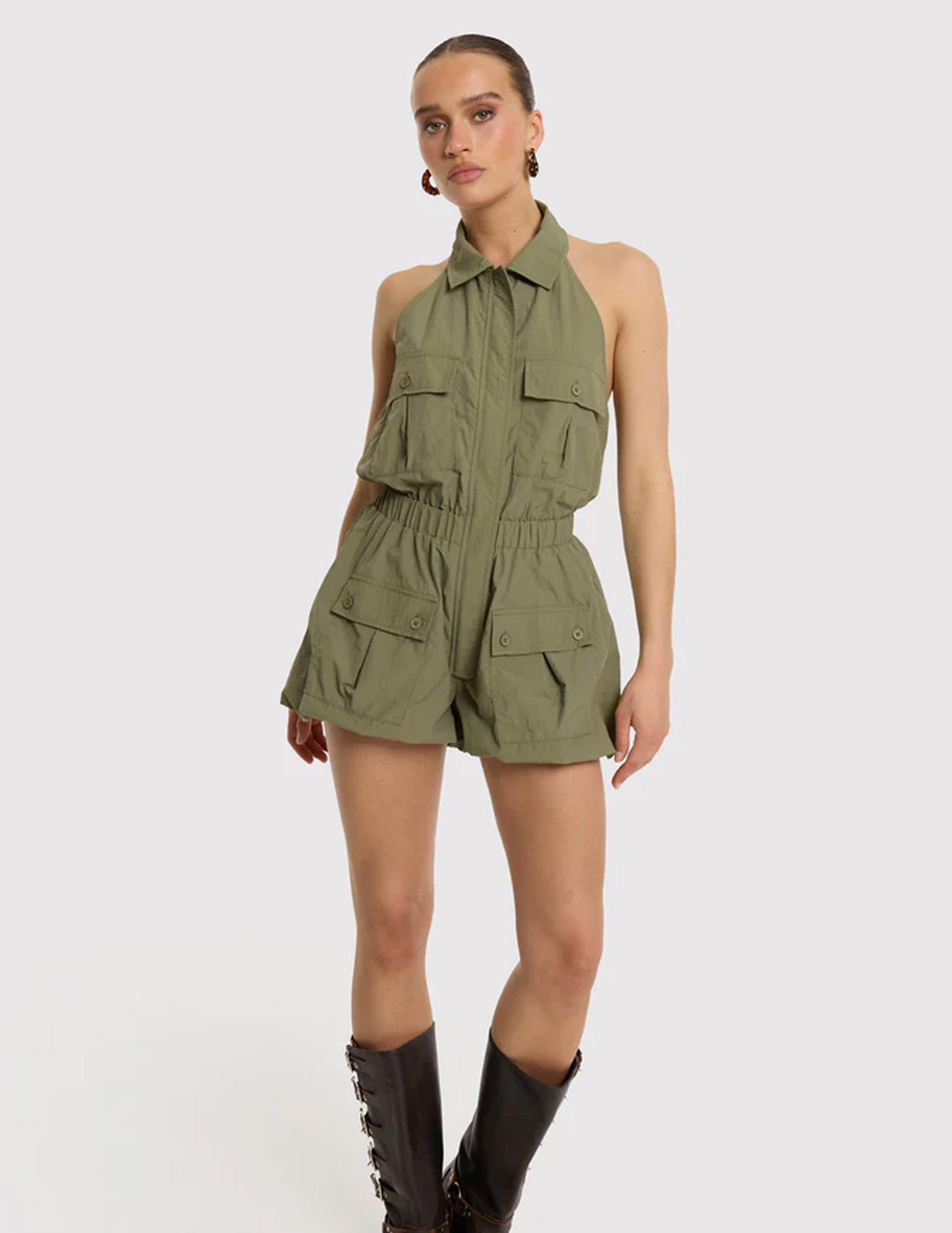 Refined Department Jumpsuit Remi R2606351207 Groen