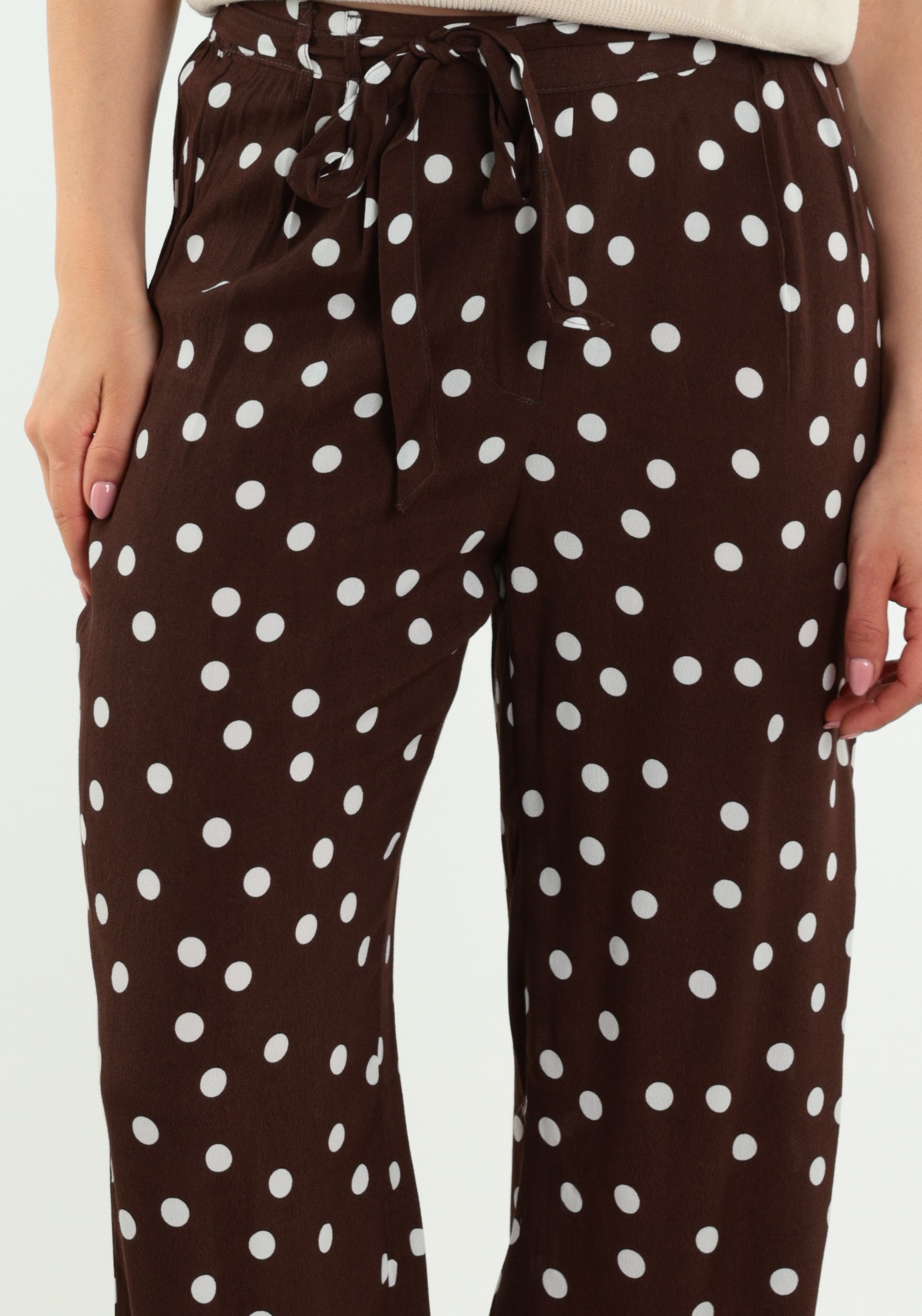 VERO MODA Broek Elisa 10347961 Donker bruin