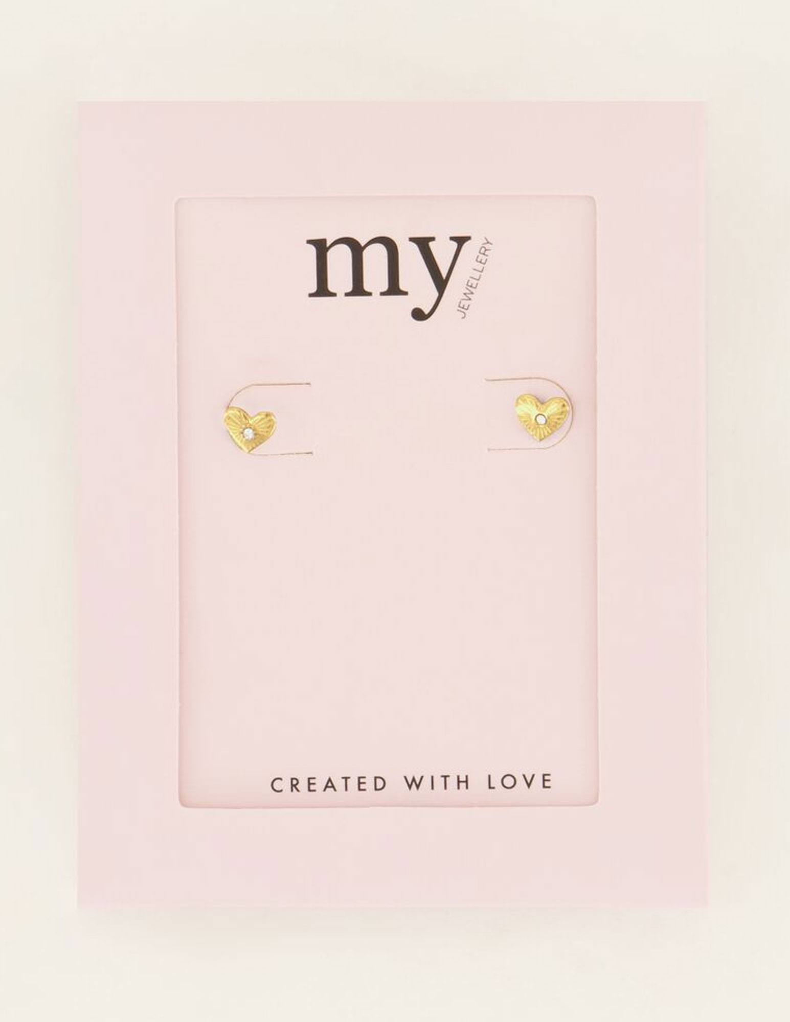 My Jewellery Studs hart met middelpunt MJ07324 Goud
