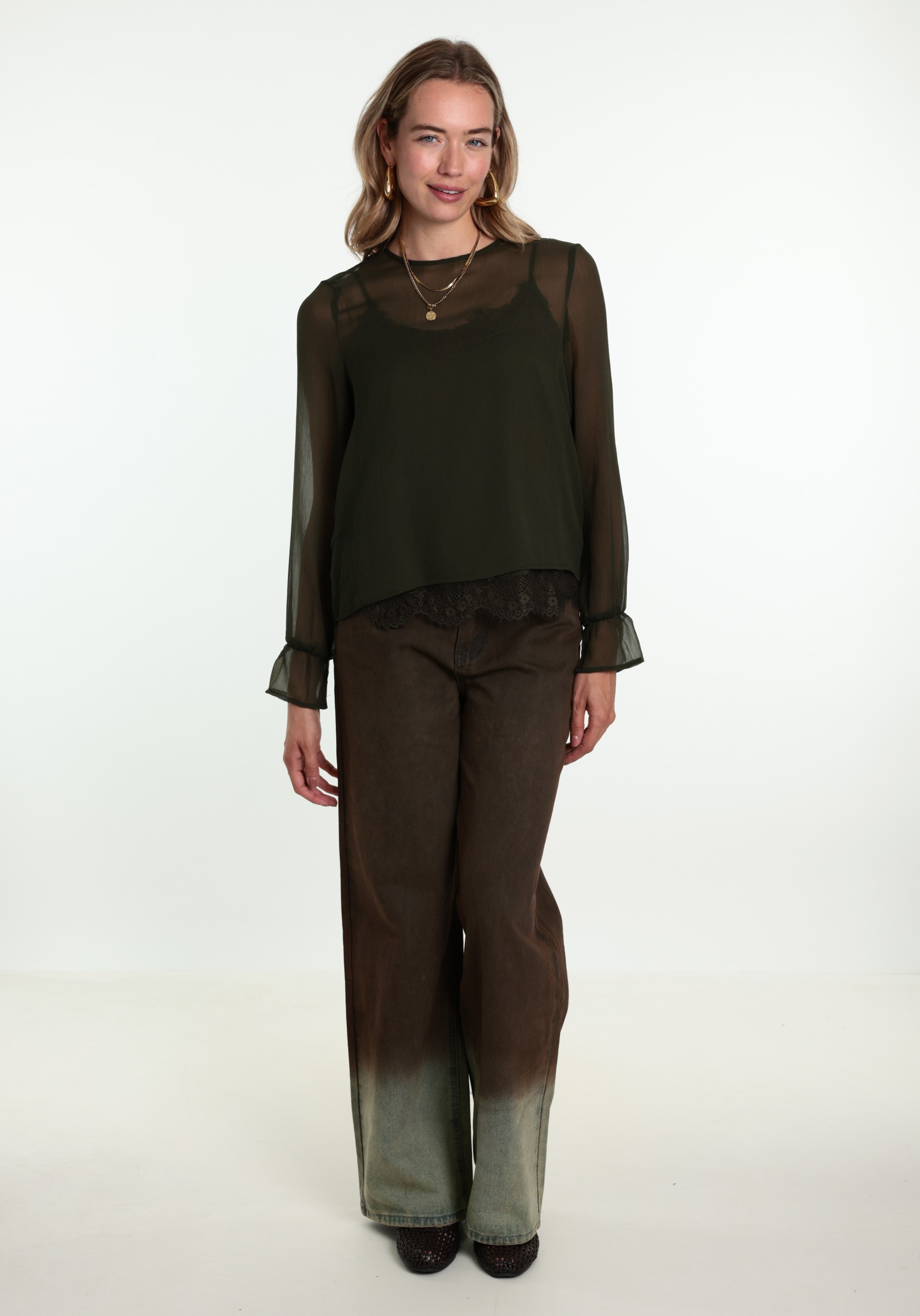 VERO MODA Blouse Lalie 10352679 Groen
