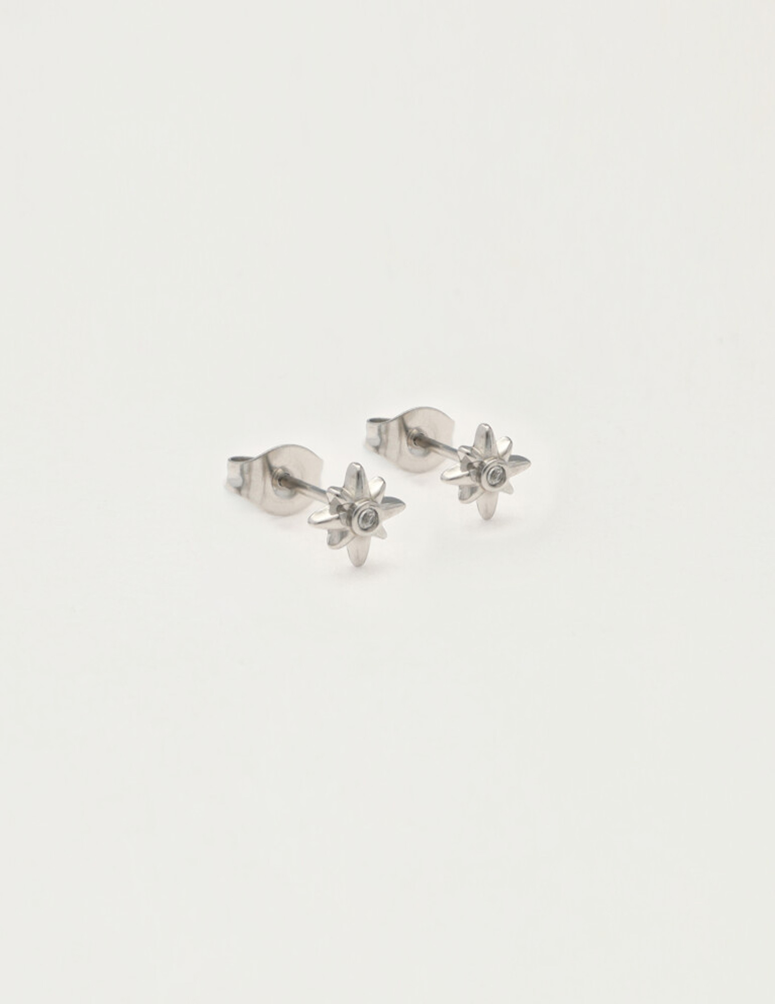 My Jewellery Studs polestar met strass MJ12106 Zilver
