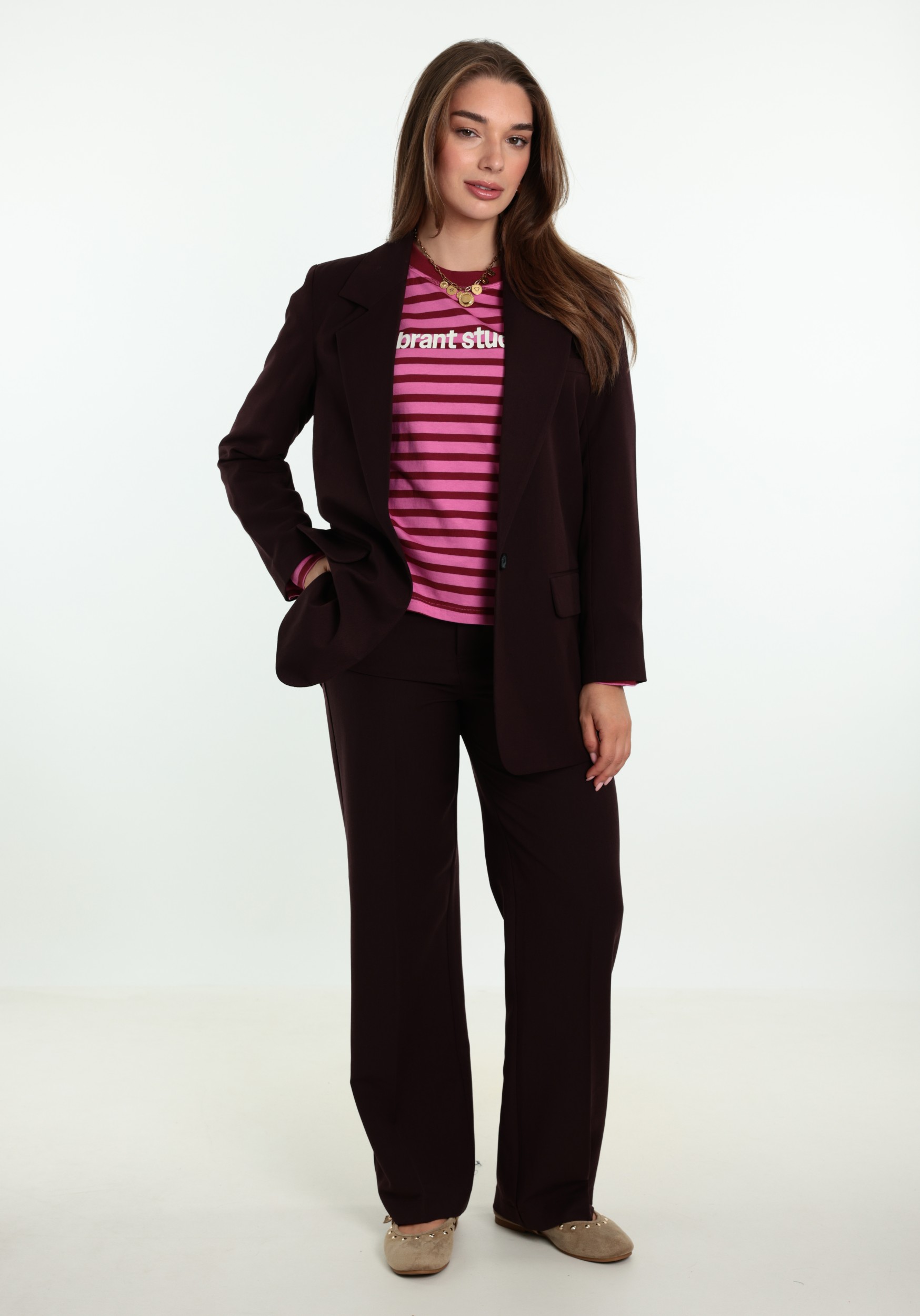 ONLY Broek Hattie-lana 15318089 Donker Paars