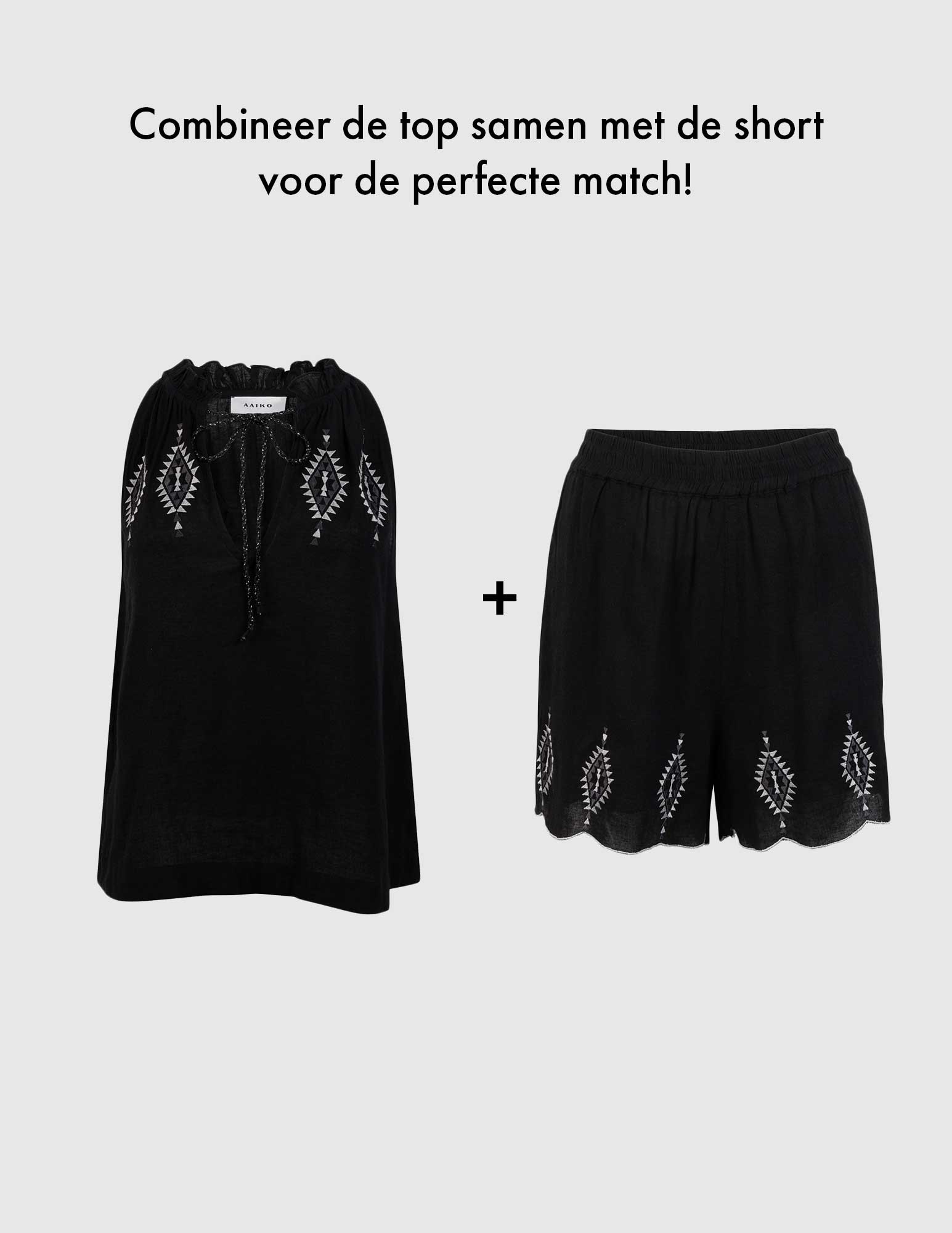 Aaiko BV Top ISADEE CO 514 Zwart