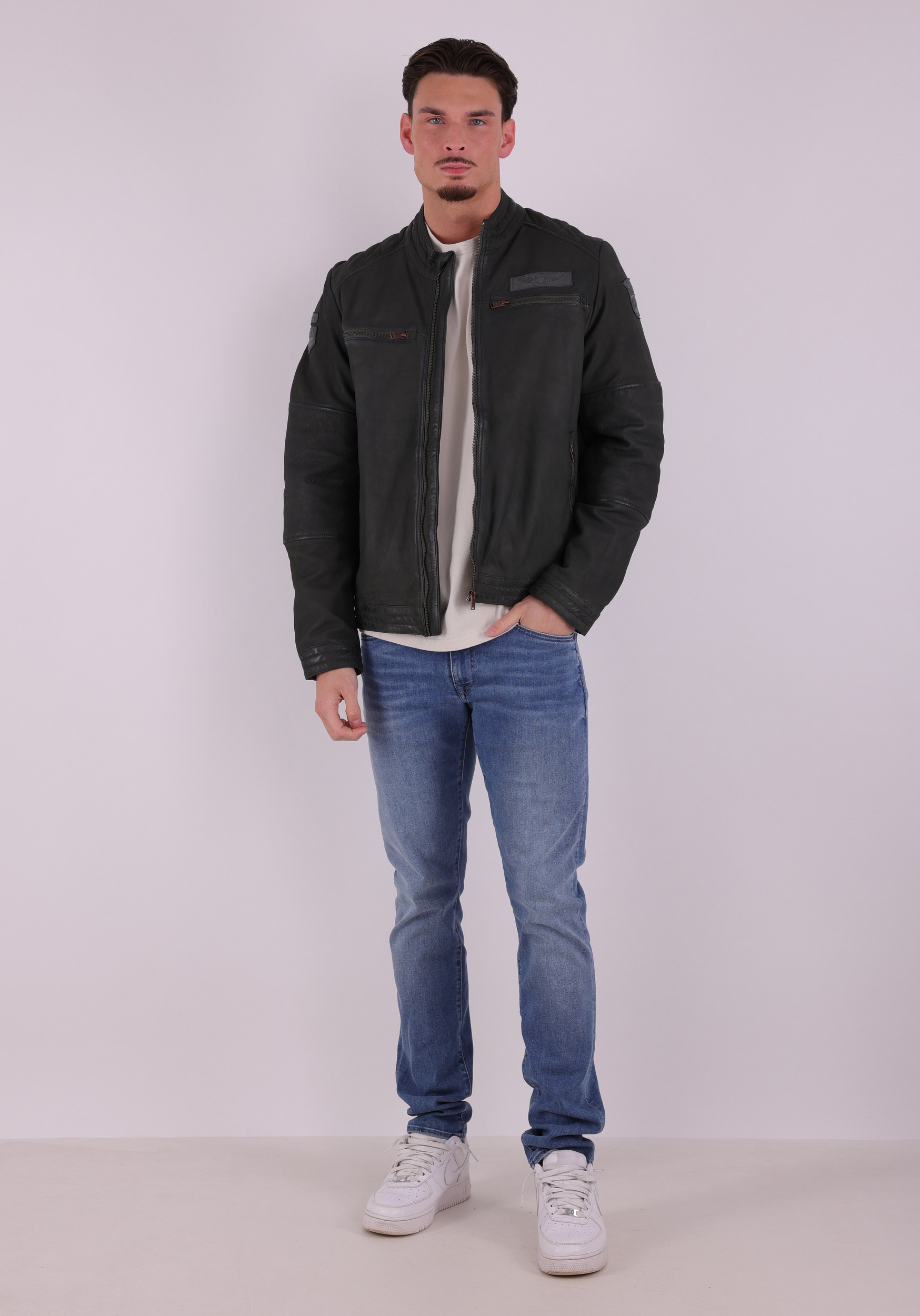 PME Legend Short jacket Scraper PLJ2602701 Donker groen