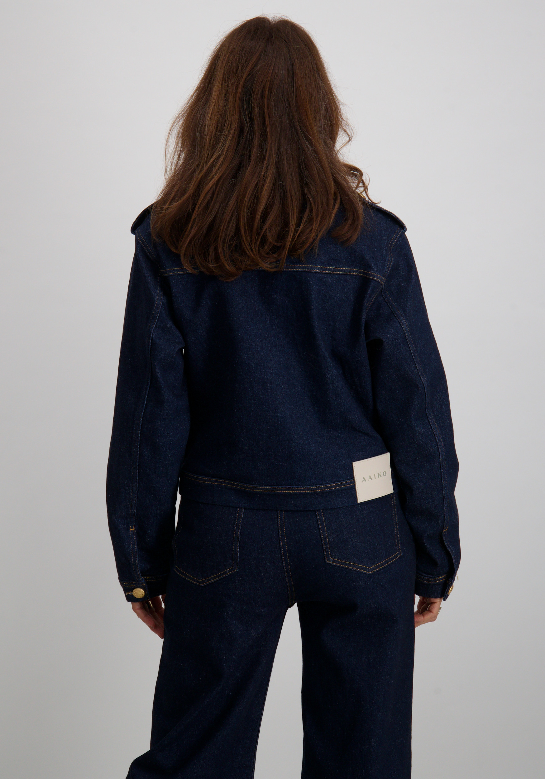 Aaiko BV Jacket Danny Denim CO 563 Donker blauw