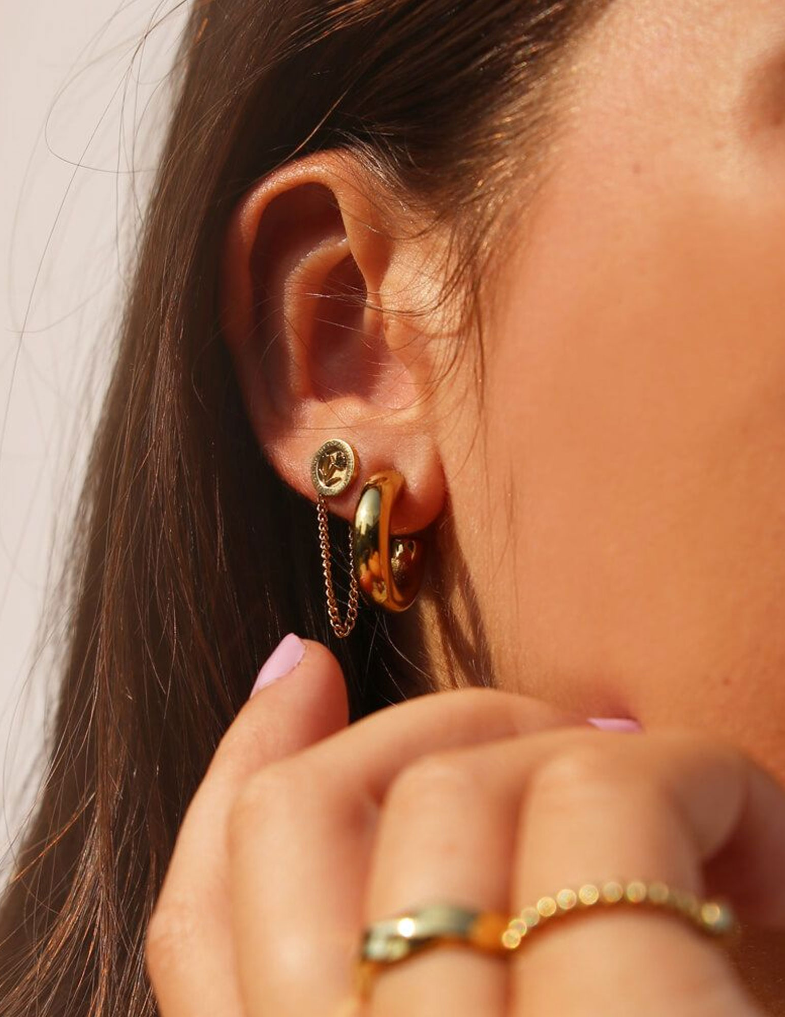 My Jewellery Oorringen open klein MJ01341 Goud