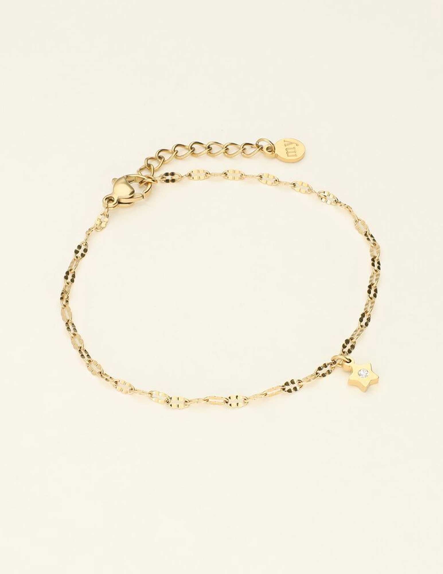My Jewellery Armband met kleine ster MJ09364 Goud