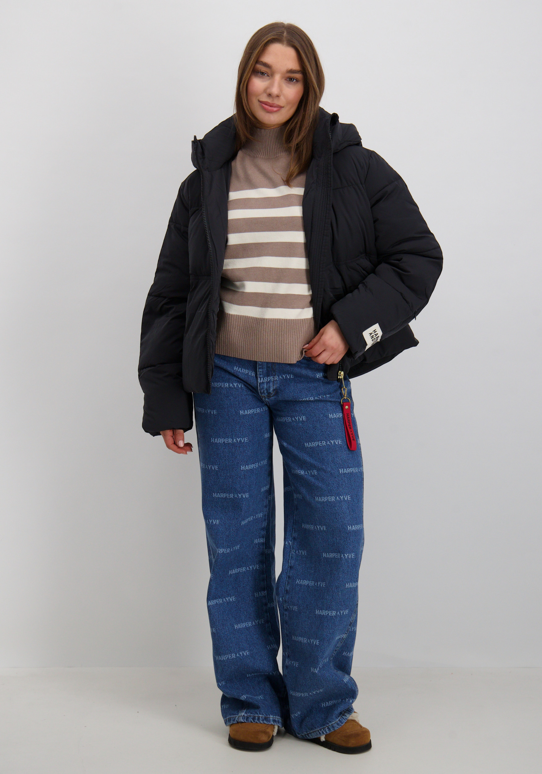 Harper & Yve Winterjas Karly AW25N211 Zwart