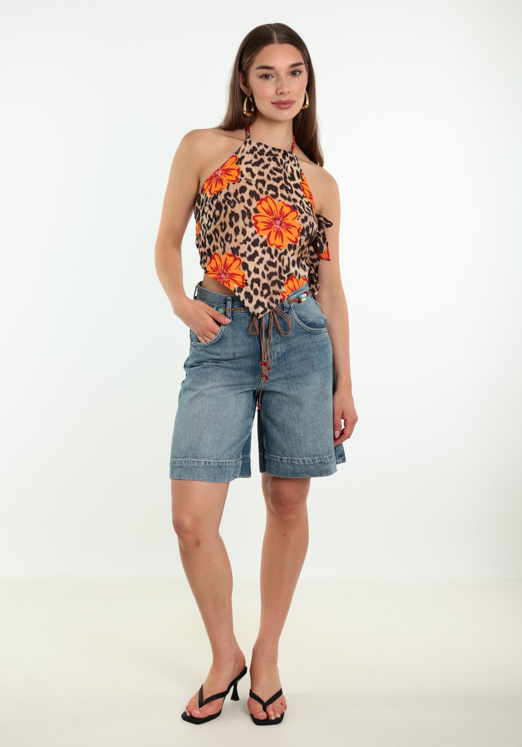 ONLY Short Hollie 15384061 Licht blauw