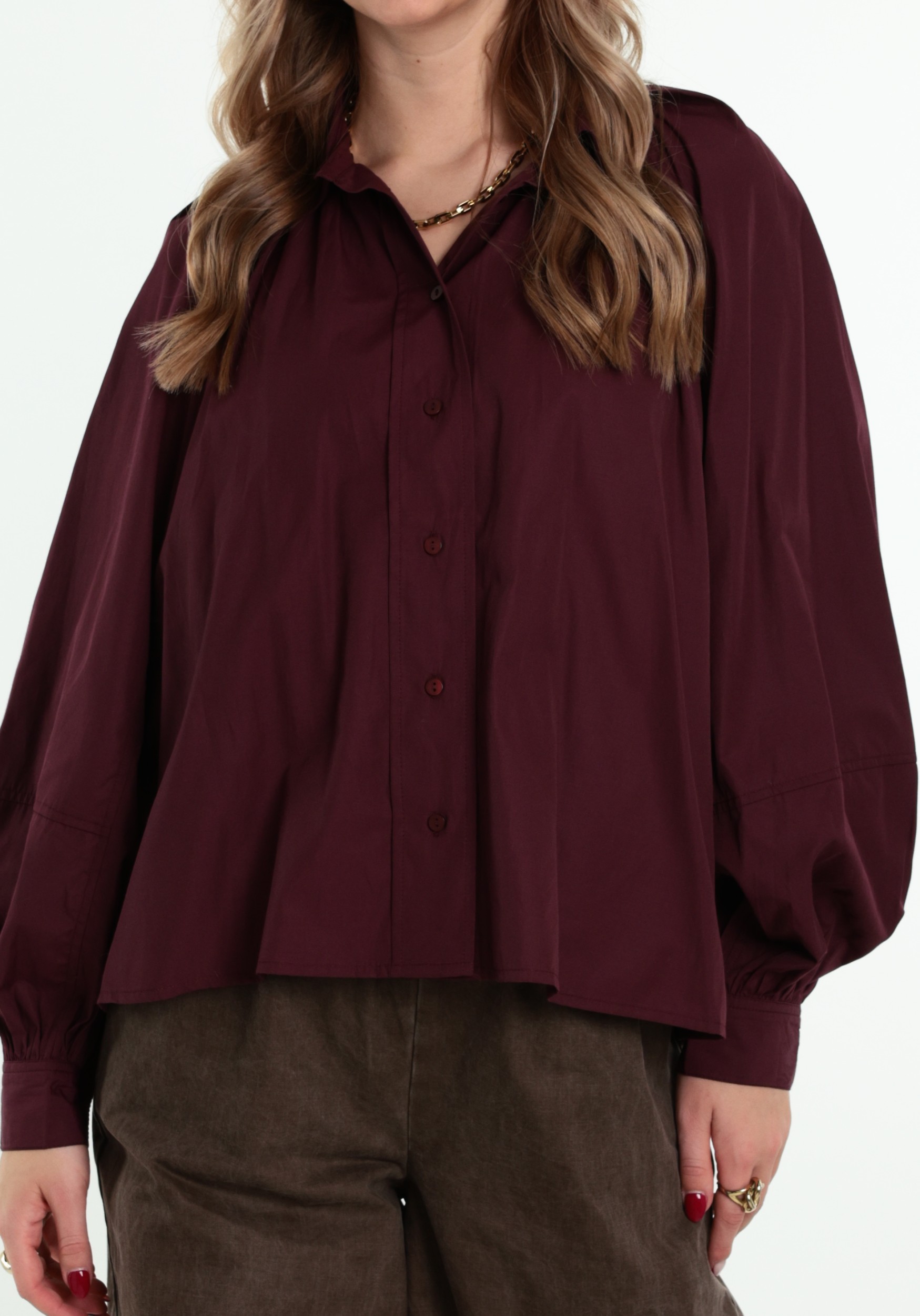 ONLY Blouse River 15370568 Donker Paars
