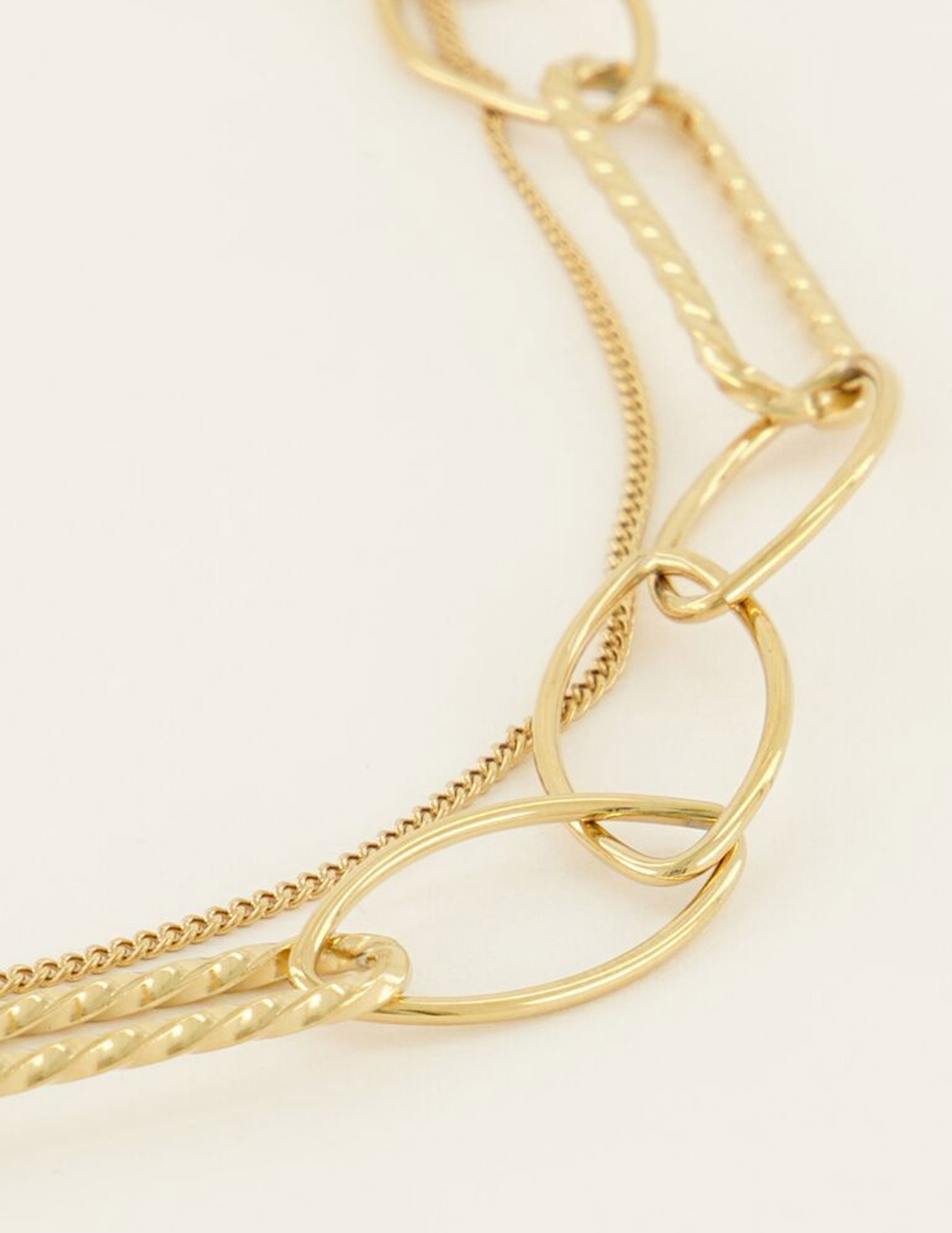 My Jewellery Dubbele ketting MJ07882 Goud