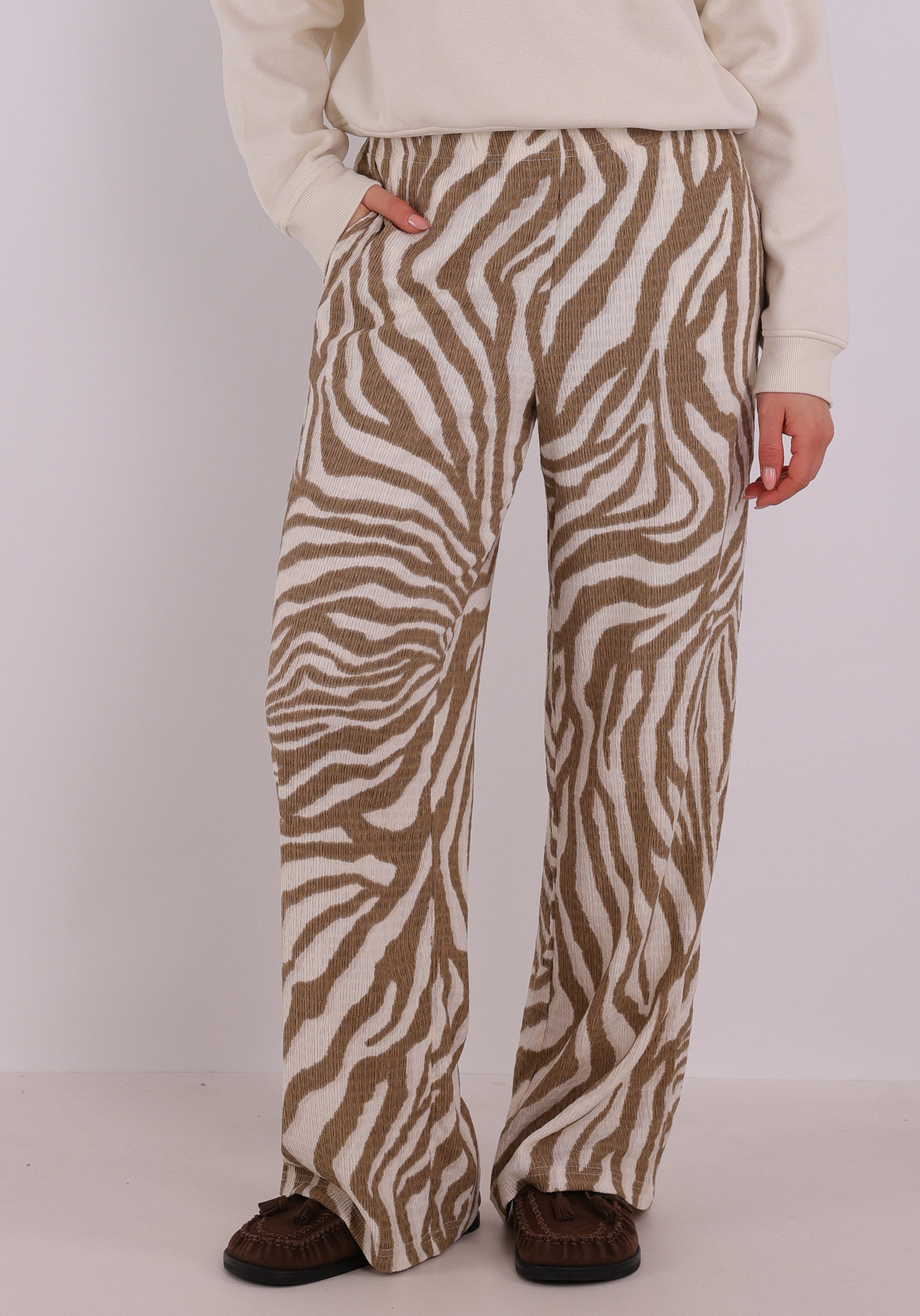 Vero moda Broek Friga 10339389 Beige