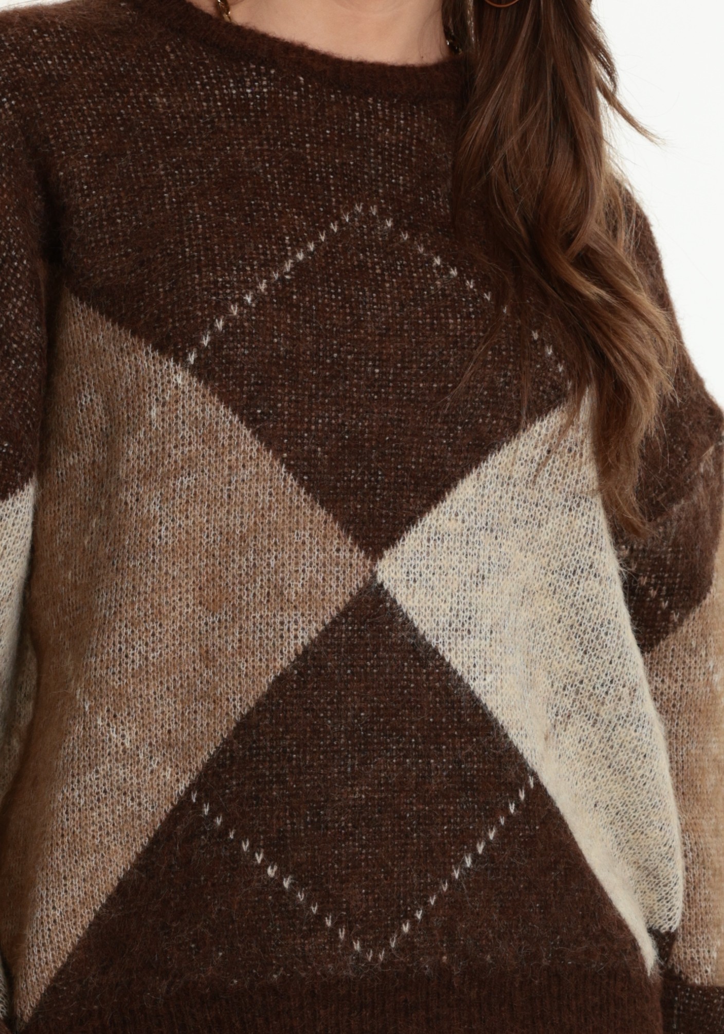 ONLY Trui Noeme 15353226 Midden bruin