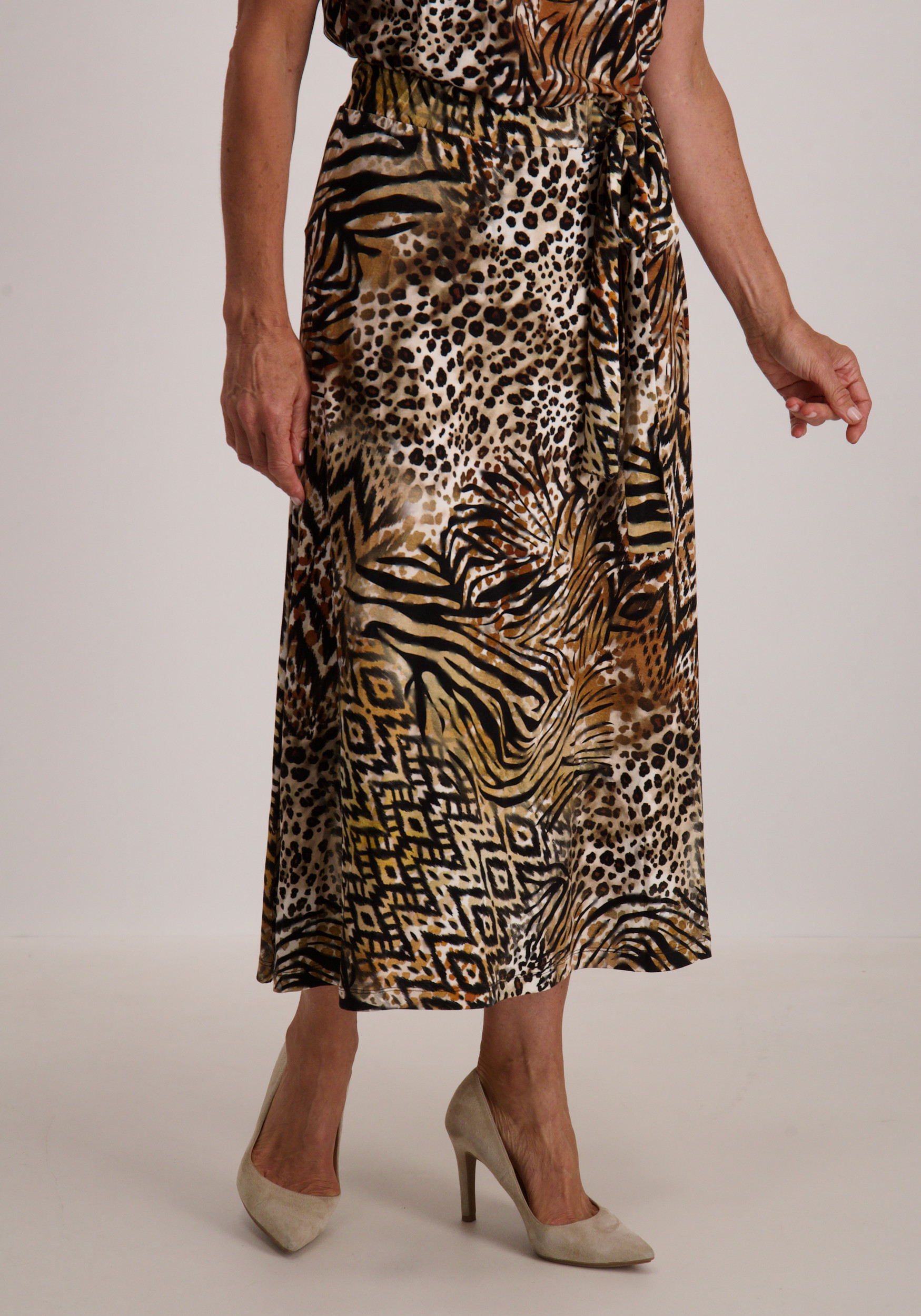 Geisha Lange rok 56350-60 JILL Donker bruin