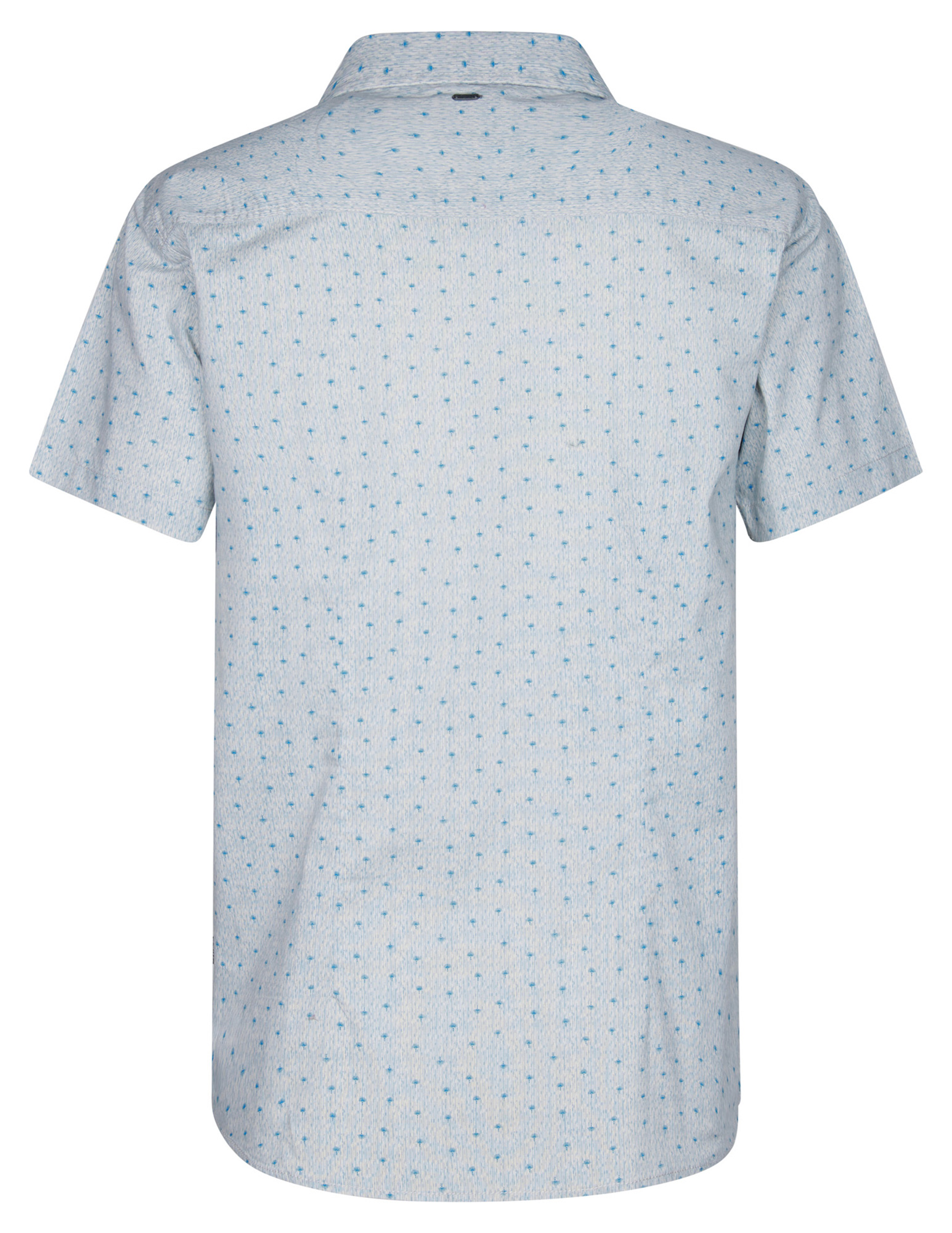 Petrol overhemd met print M-1050-SIS430 Licht blauw