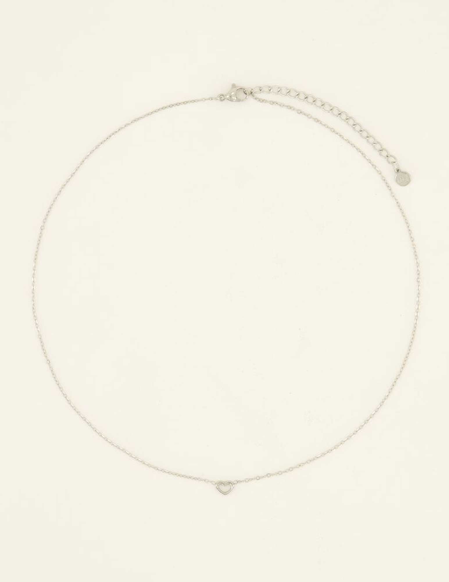 My Jewellery Ketting met open hart MJ08753 Zilver