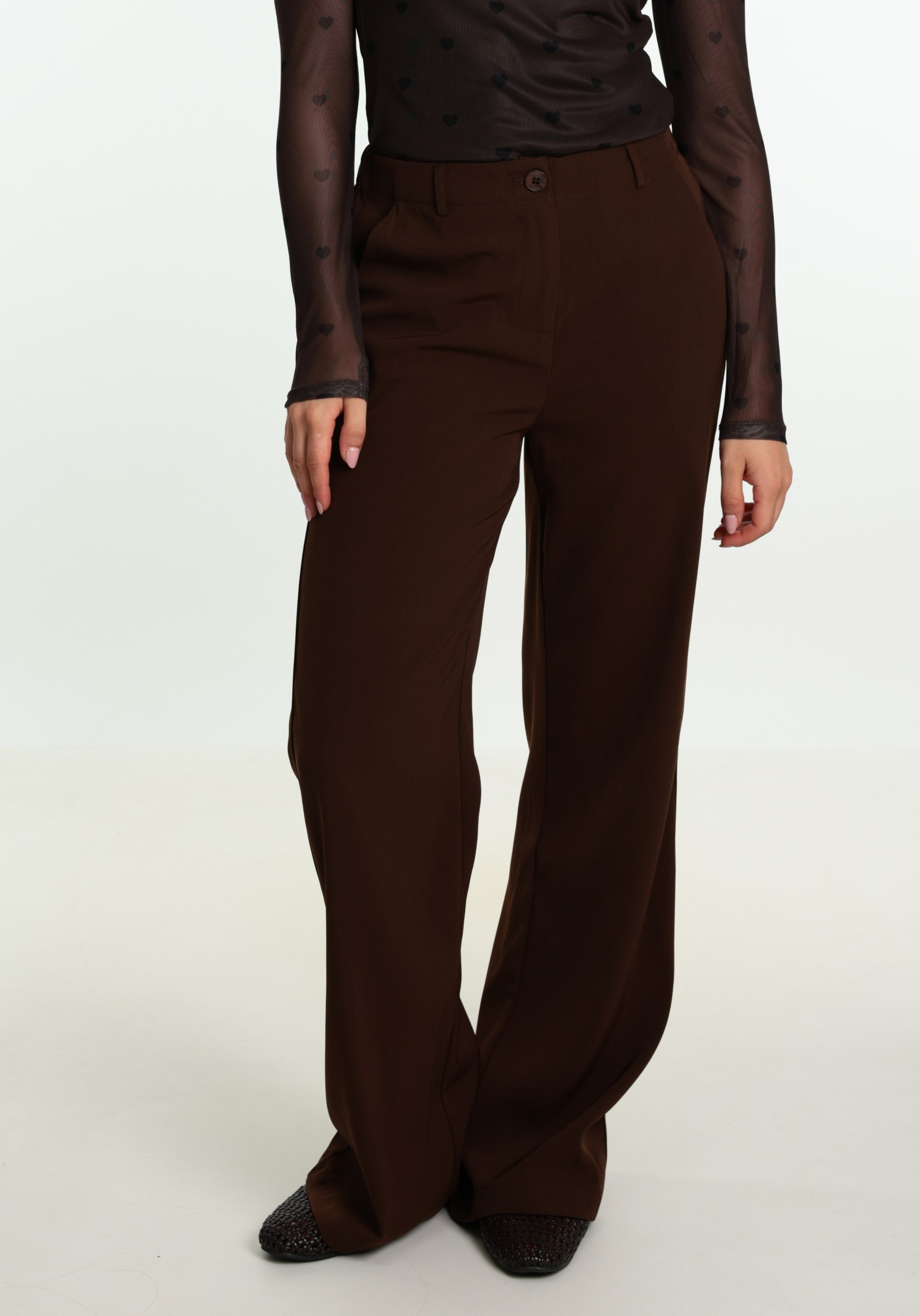 Ydence Broek Solange FS2607 Donker bruin