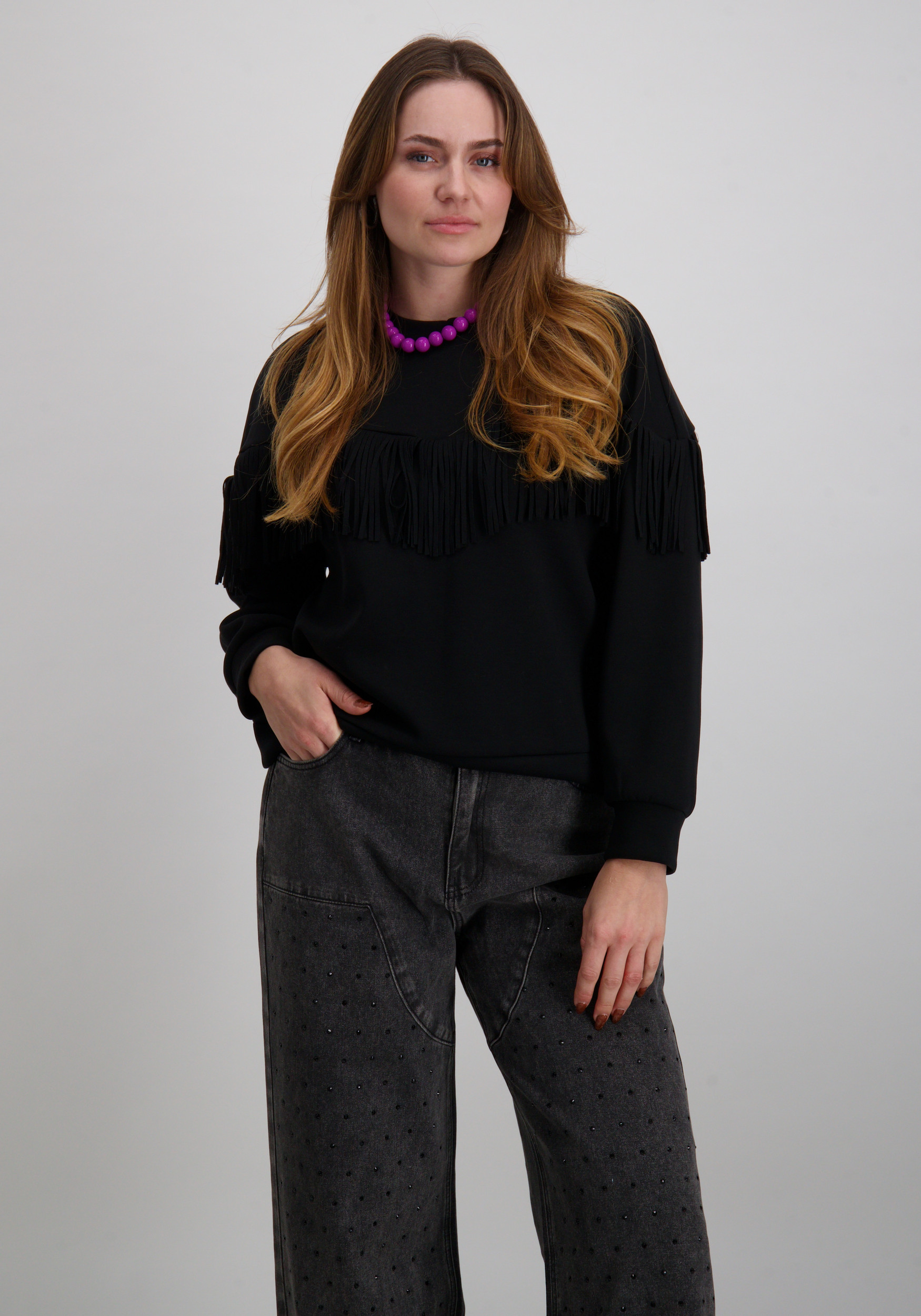 Vila Sweater Reflect 14109498 Zwart