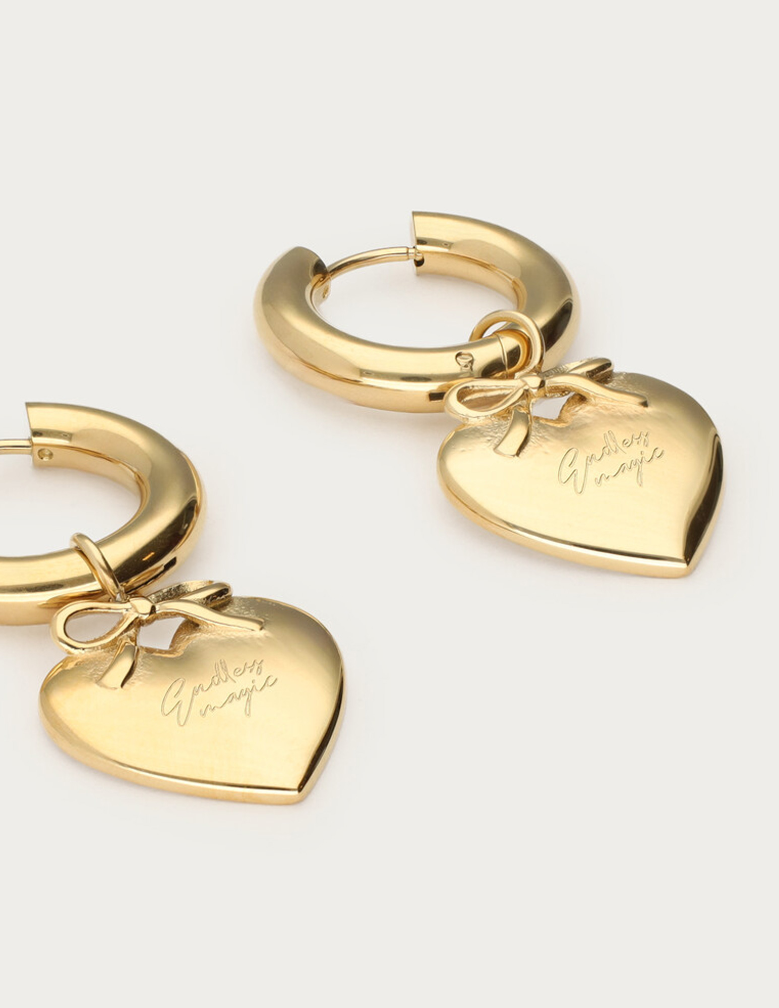 My Jewellery Bold oorringen met hart MJ14316 Goud