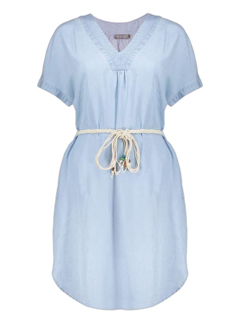 Geisha Jurk denim 67301-10 Licht blauw