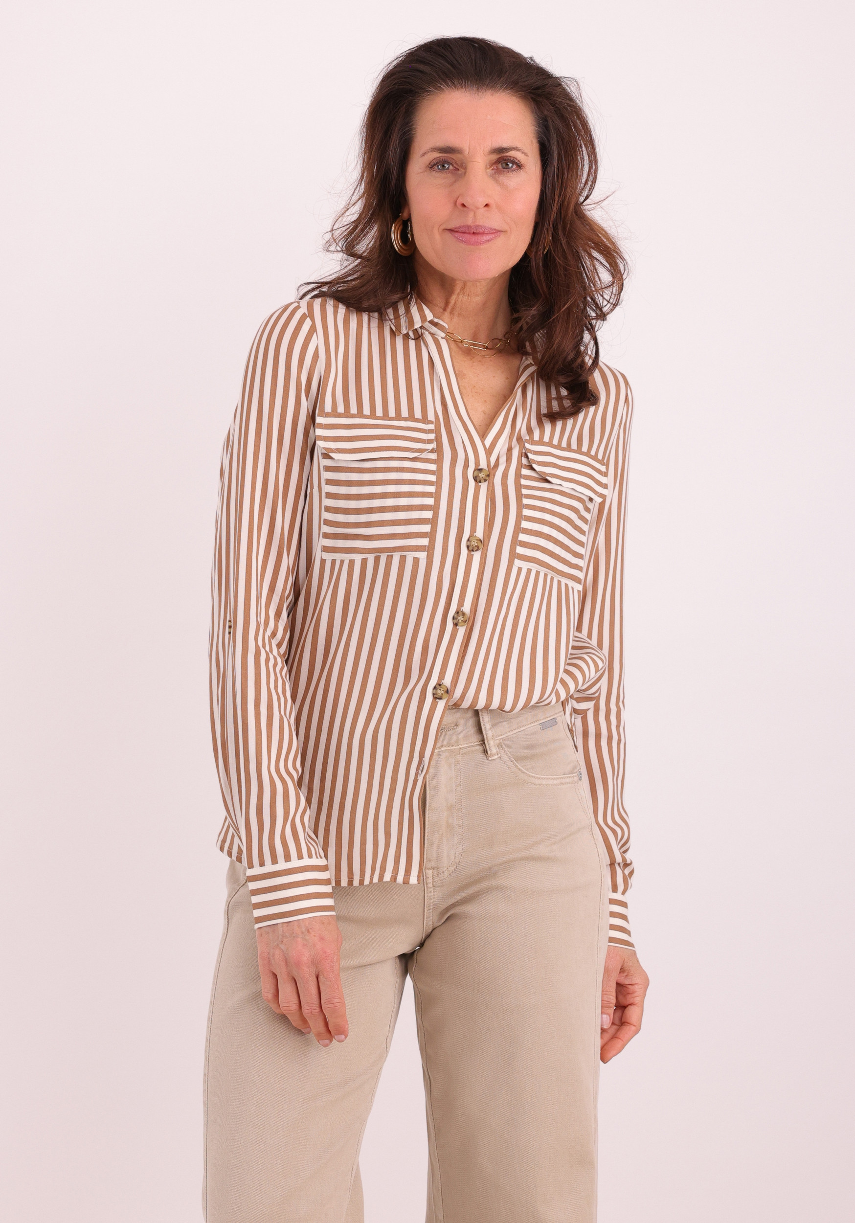 VERO MODA Blouse Bumpy 10275283 Bruin