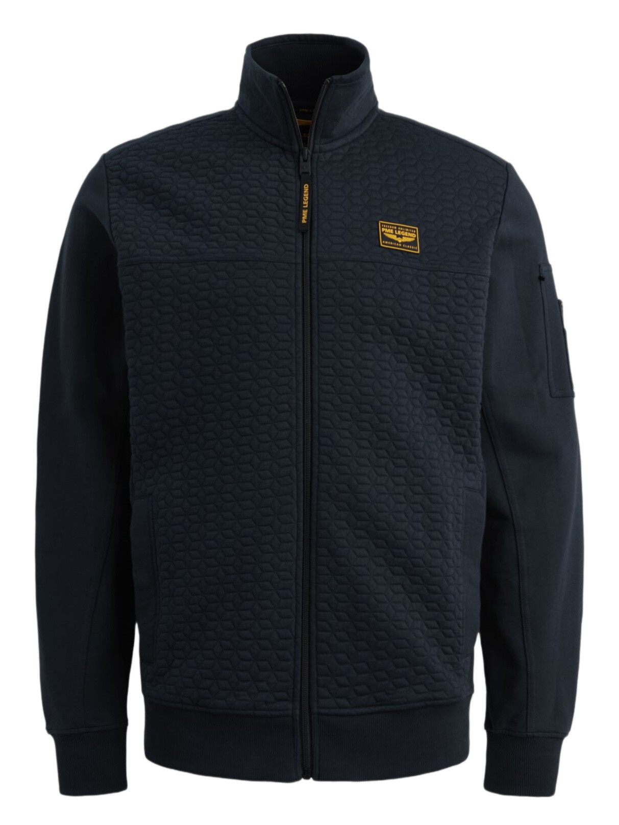 PME Legend Vest jacquard  PSW2602475 Donker blauw