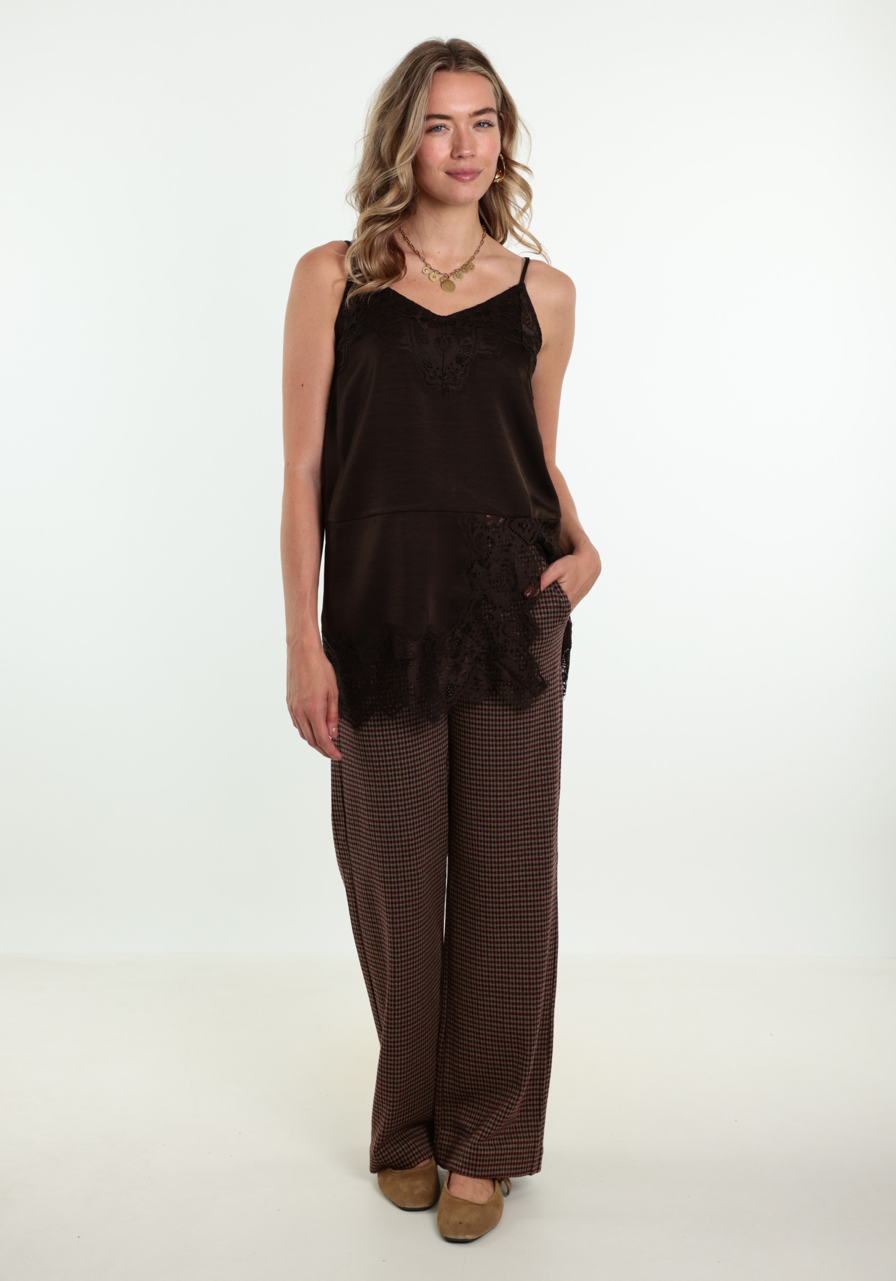 FREE|QUENT Broek Sonny 211687 Taupe
