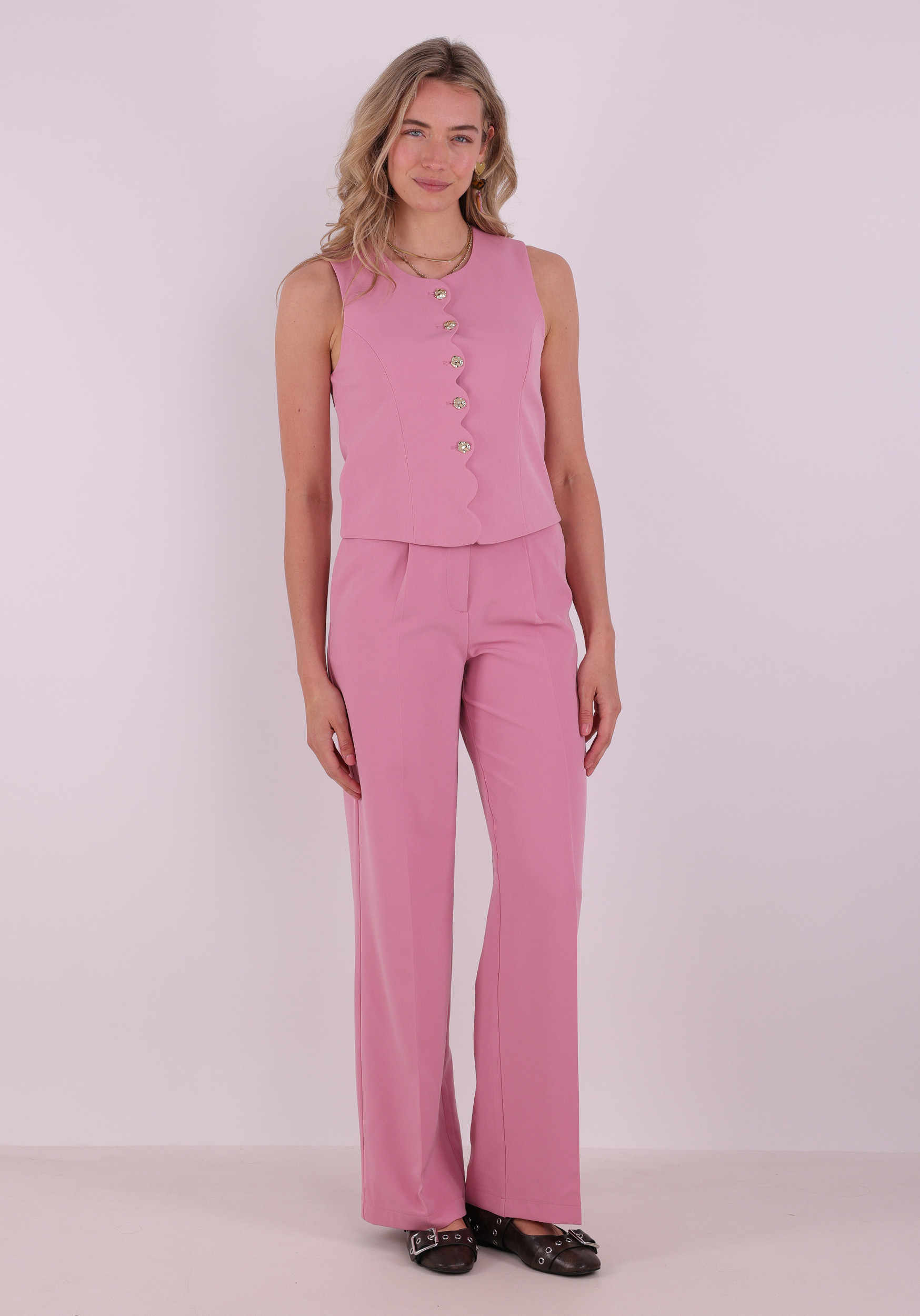 Vila Gilet Iris 14115310 Roze