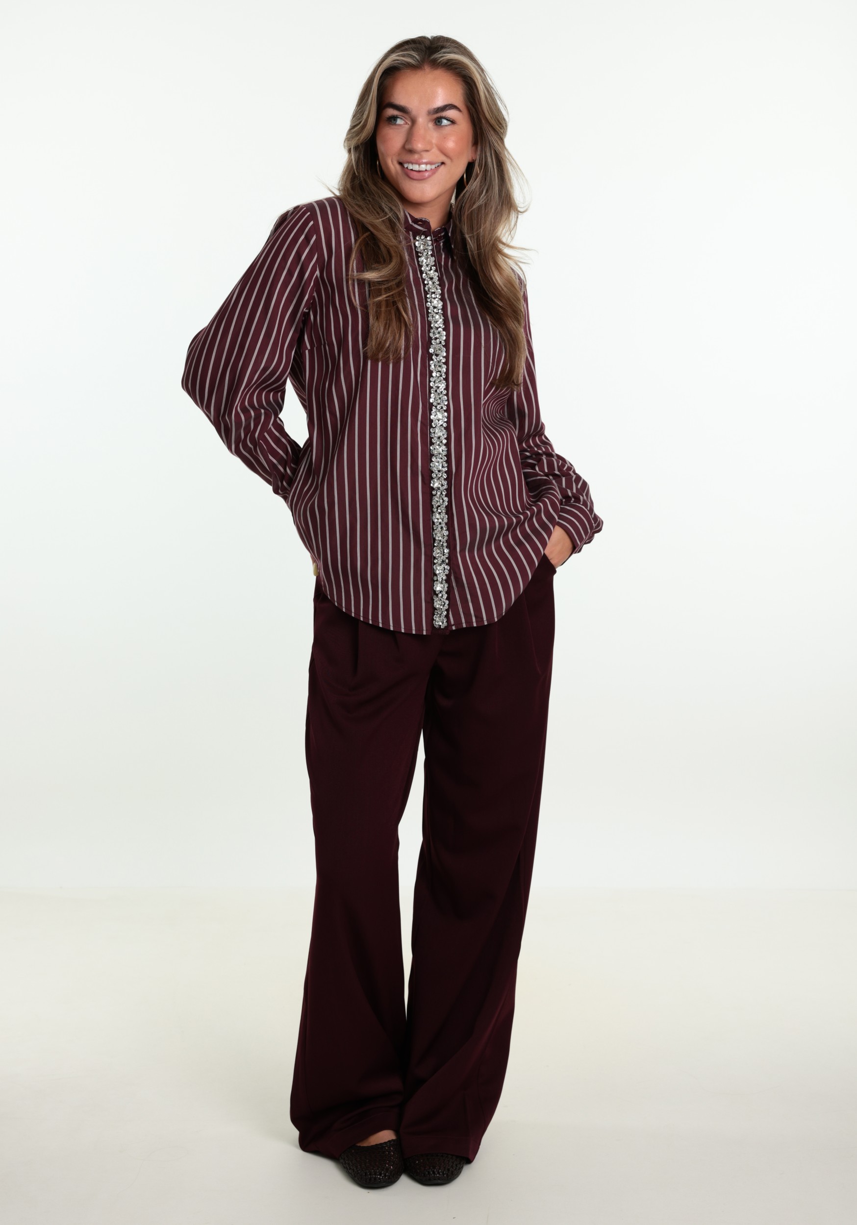 Tramontana Blouse C51-21-302 C51-21-302 Bordeaux