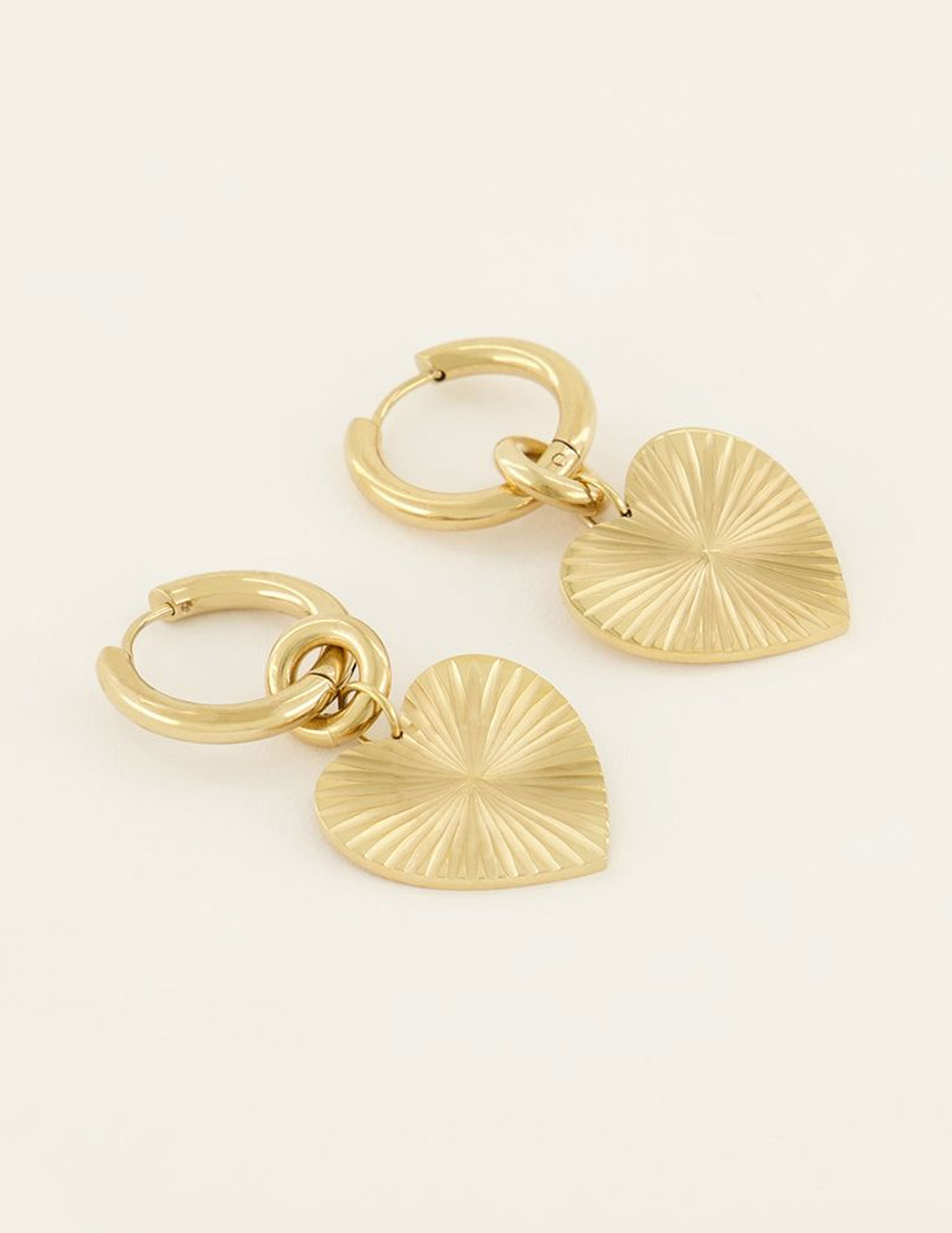 My Jewellery Oorringen met hart MJ07954 Goud