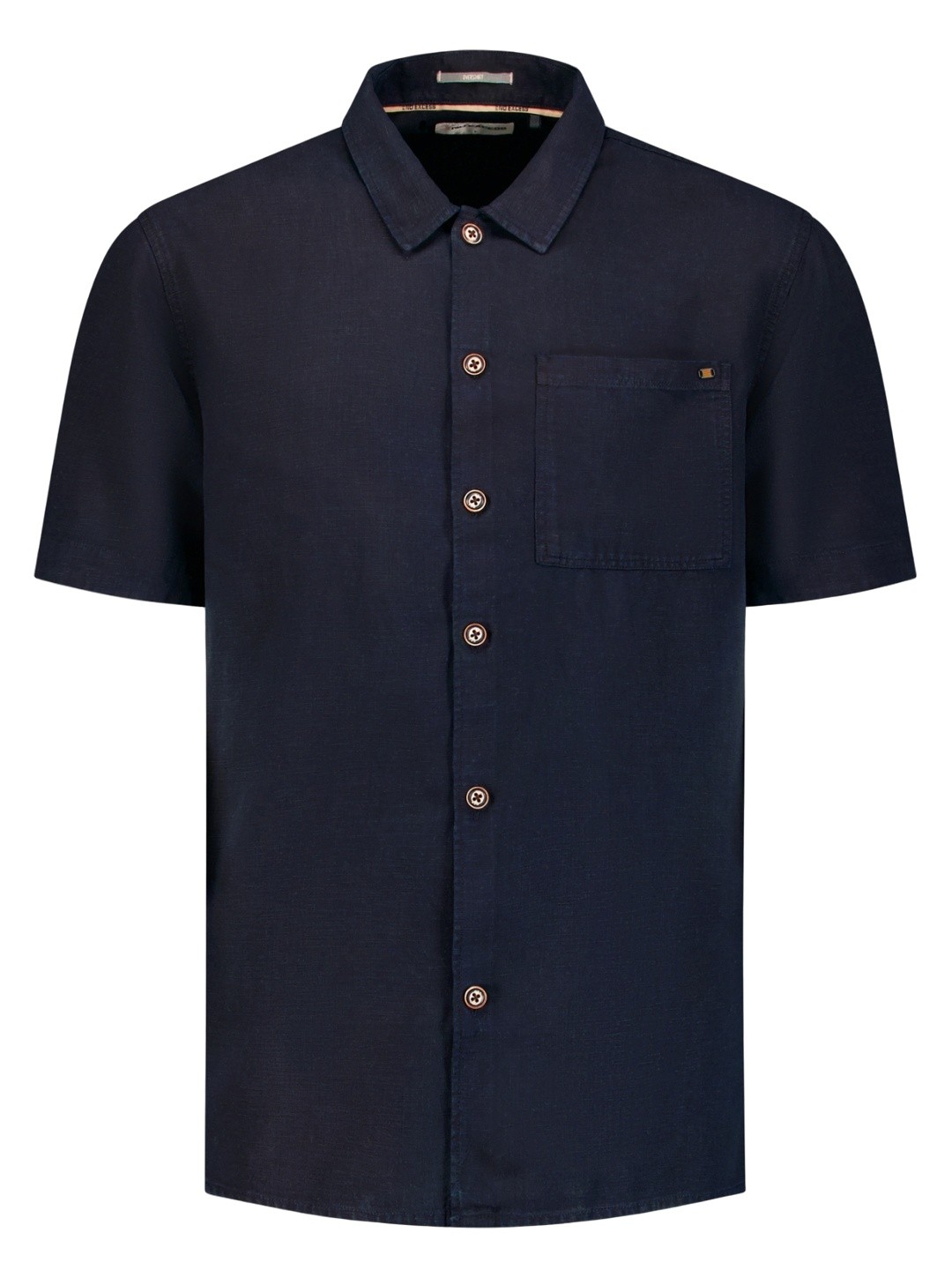 No Excess Overhemd linnen 32420423 Donker blauw