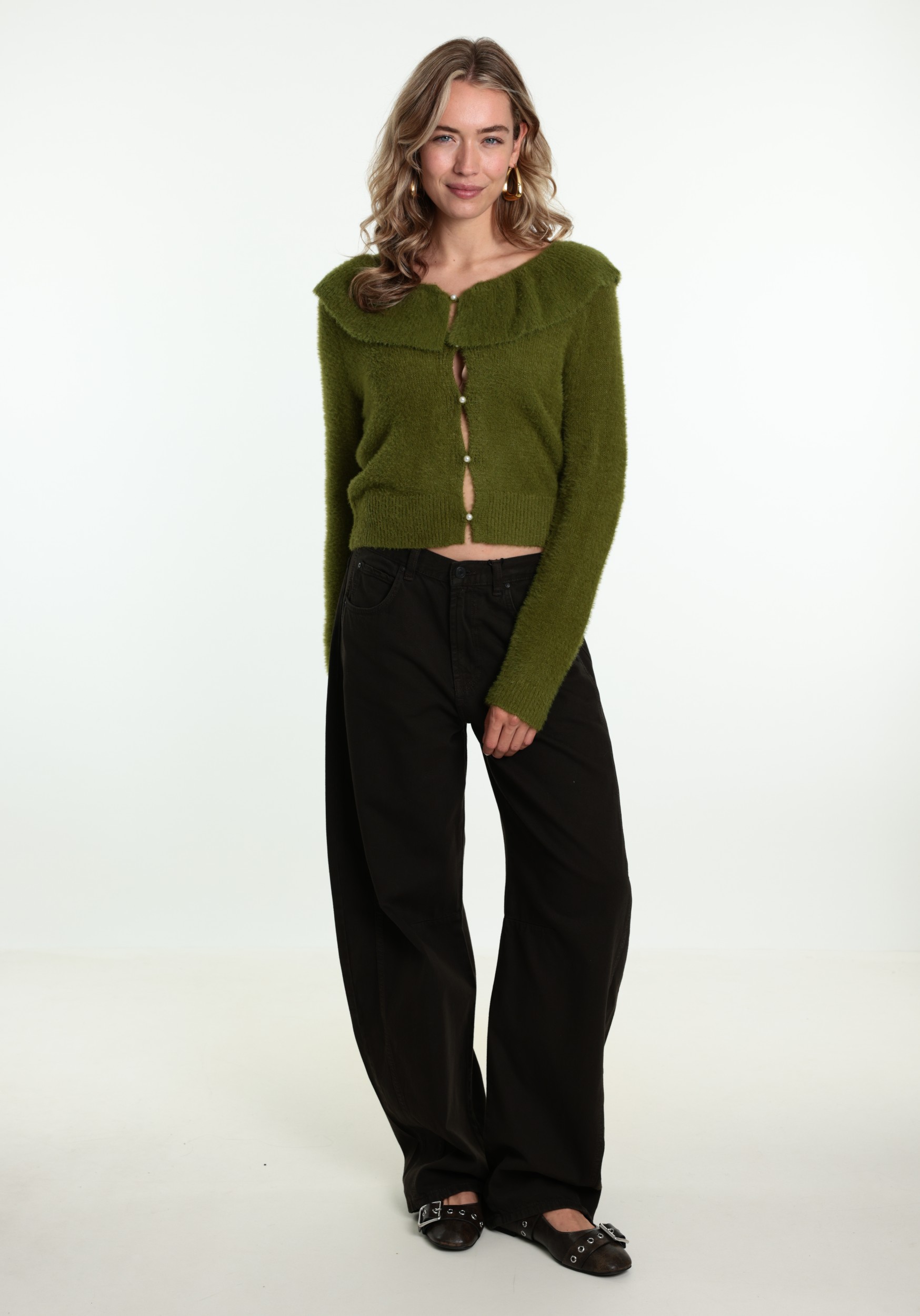 VERO MODA Vest Puff 10347195 Midden groen