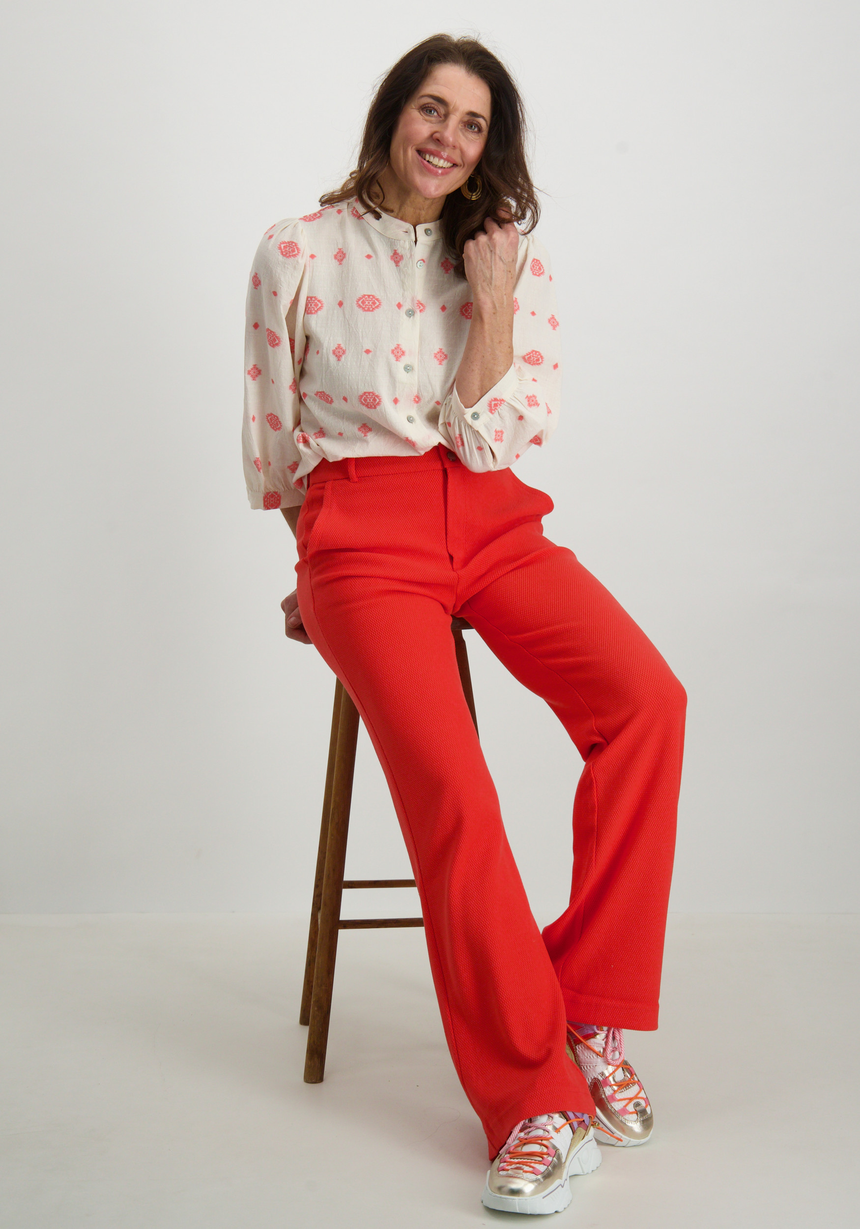 Geisha Comfy pants 51126-21 Rood