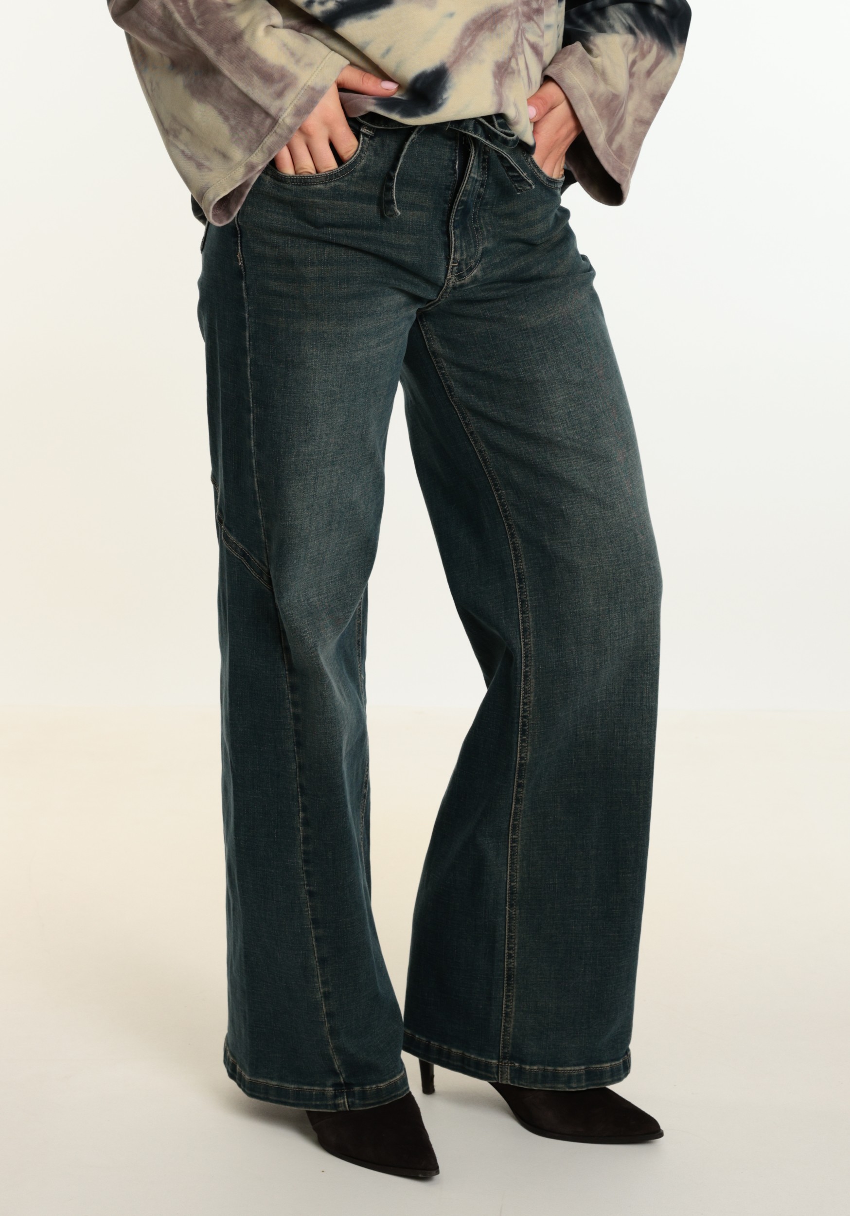 Geisha Jeans Wide 61808-10 Blauw