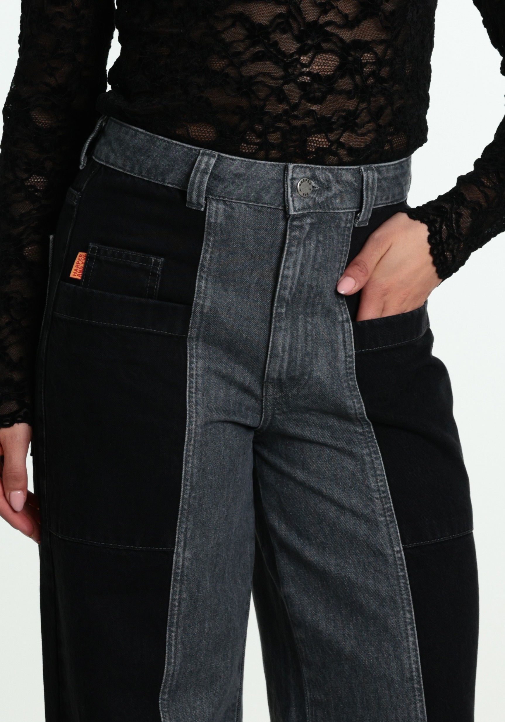 Harper & Yve Jeans Madelynn AW6R101 Grijs