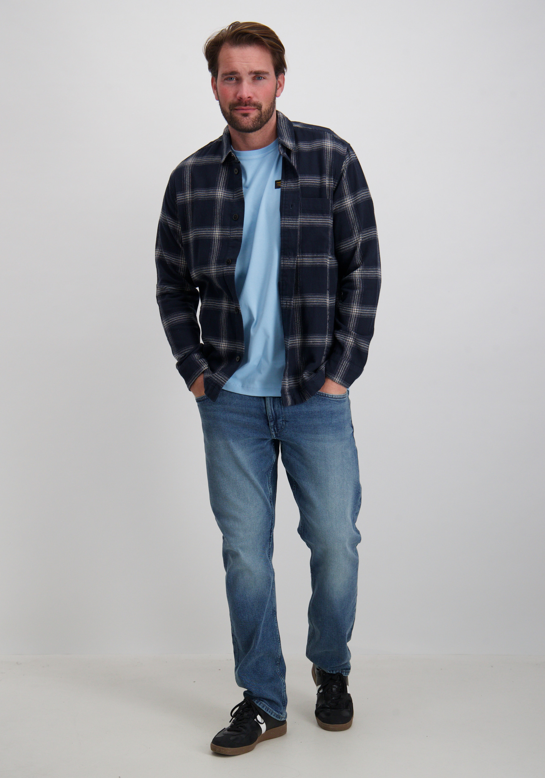 ONLY & SONS Overshirt Aiden 22035467 Donker Blauw