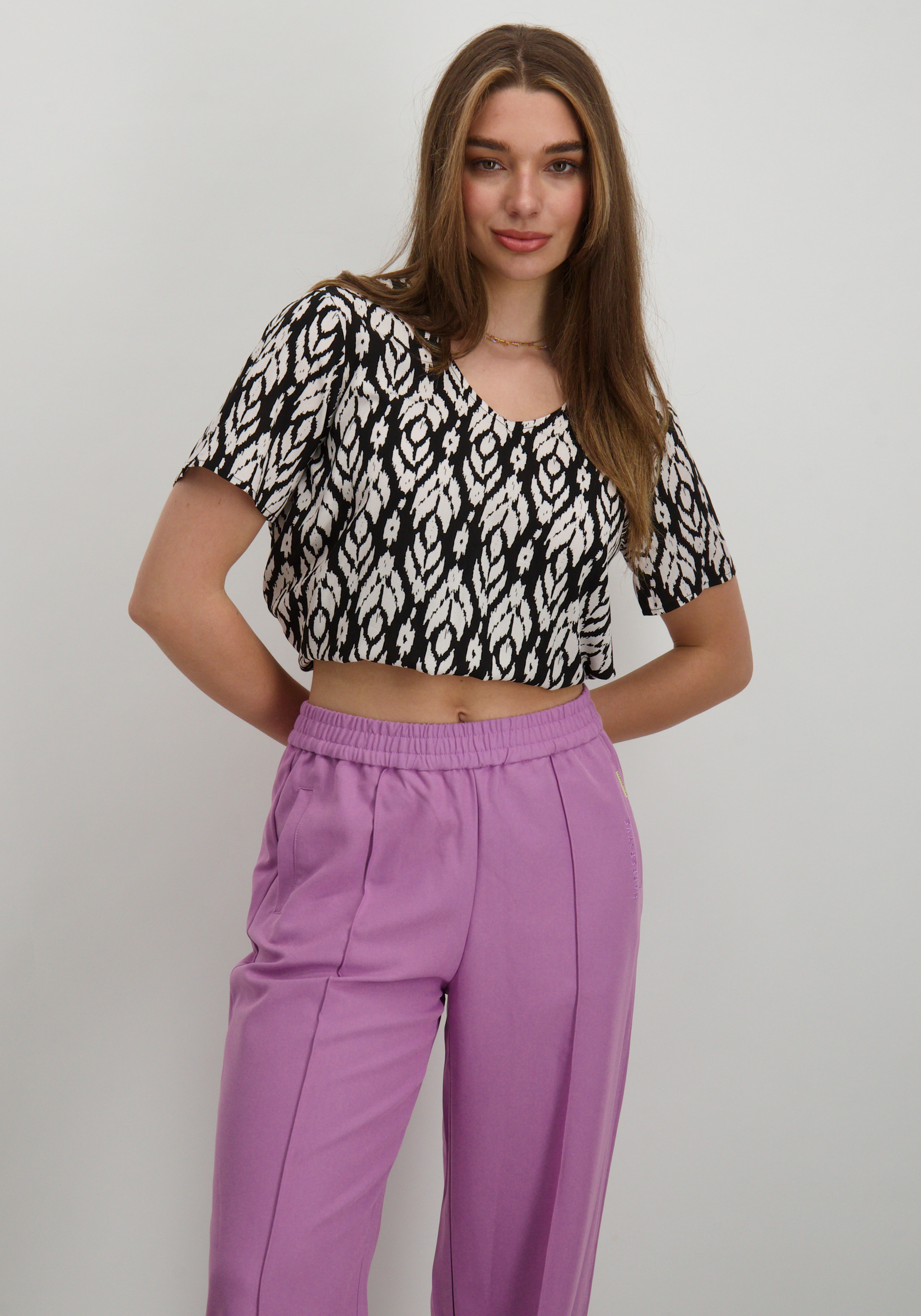 Only Blouse Susan 15325014 Zwart/Wit