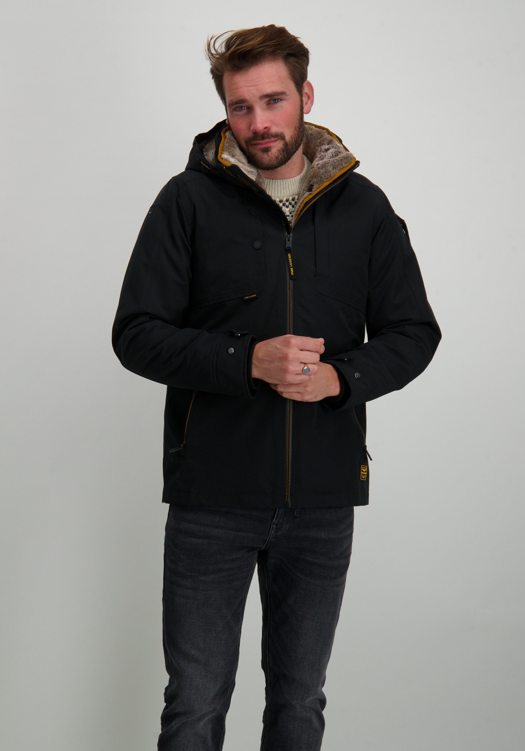 PME Legend Winterjas Snowpack PJA2409133 Zwart