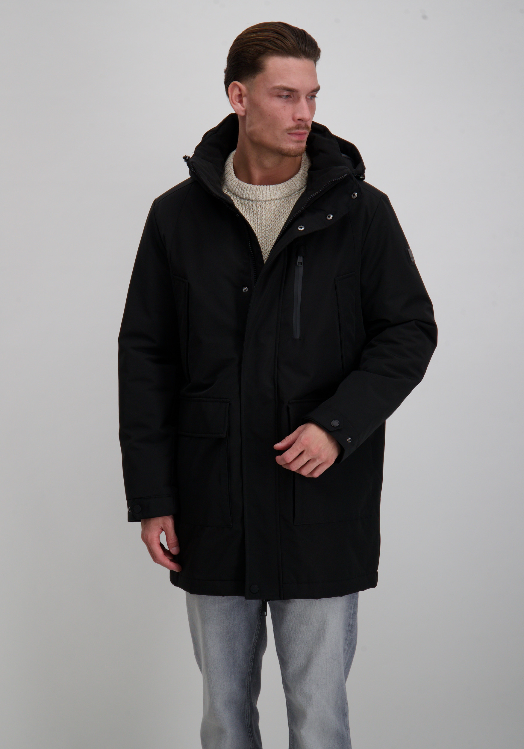Covered Parka M60181CO Zwart