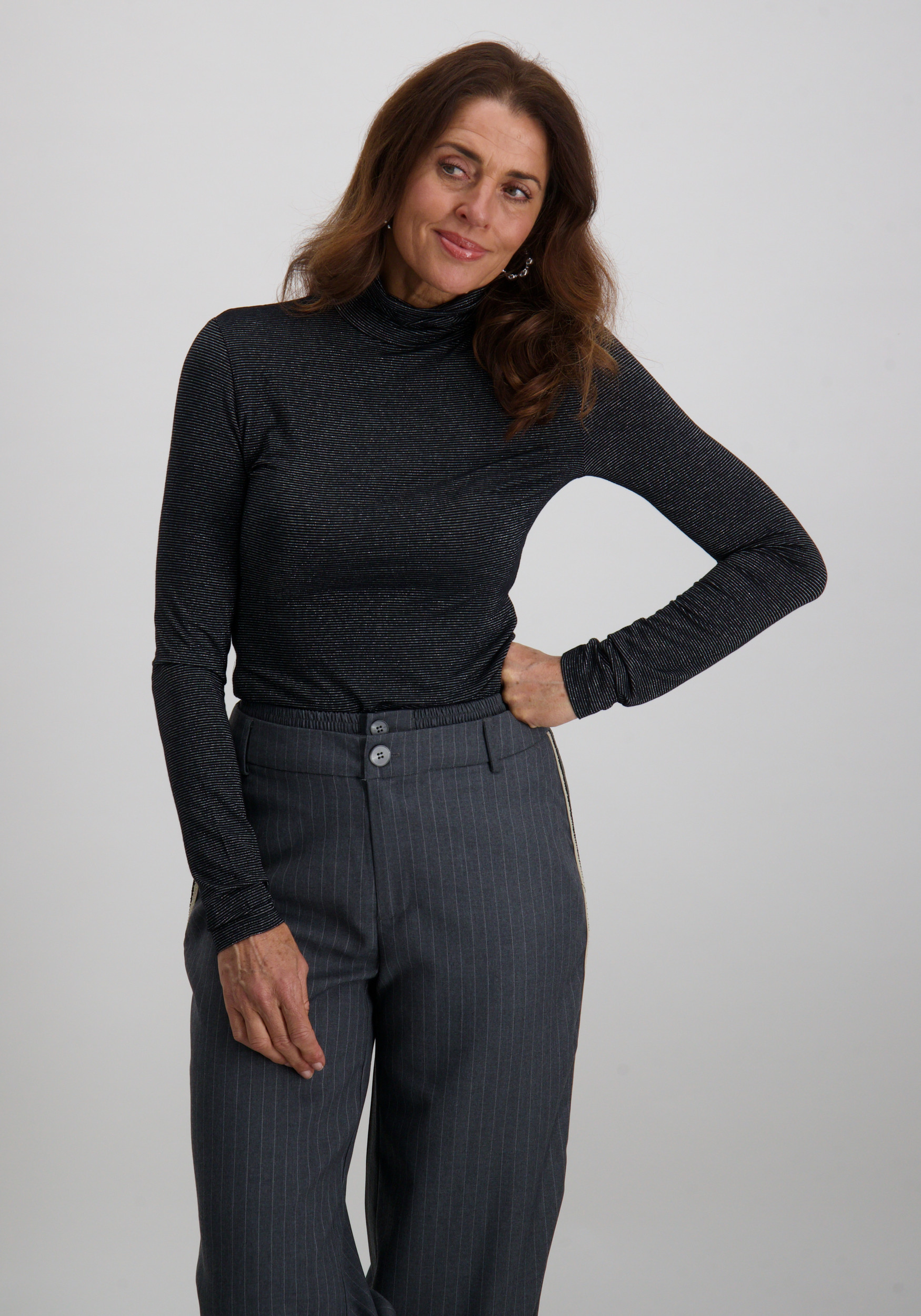 Vero moda Top Lava glitter 10334586 Zwart