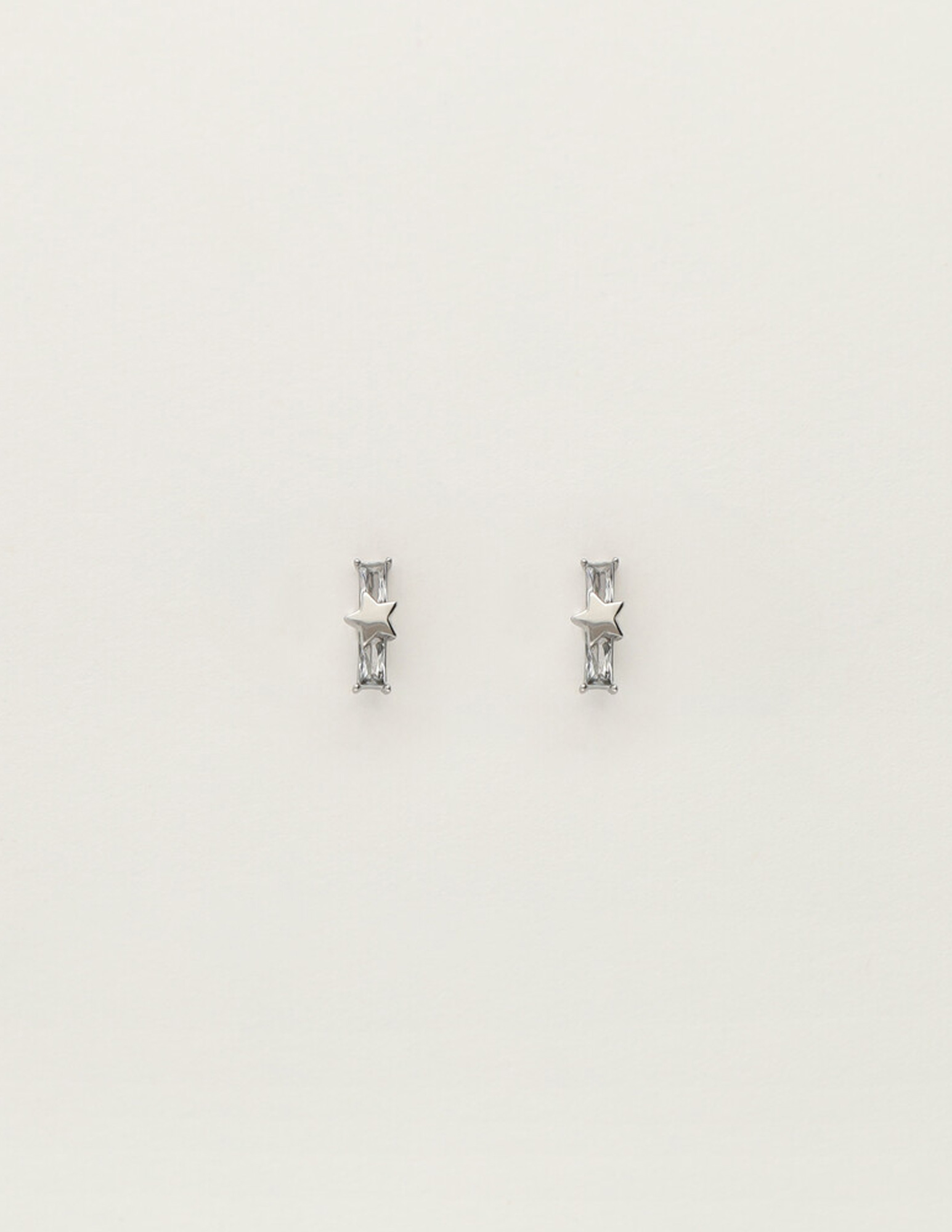 My Jewellery Studs ster met strass MJ12090 Zilver