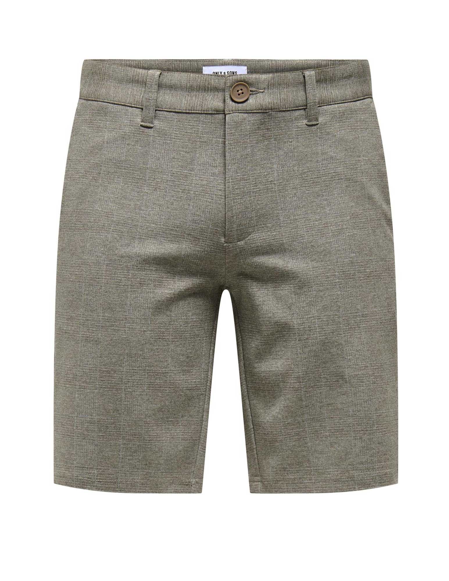 ONLY & SONS Korte broek Mark geruit 22028248 Grijs