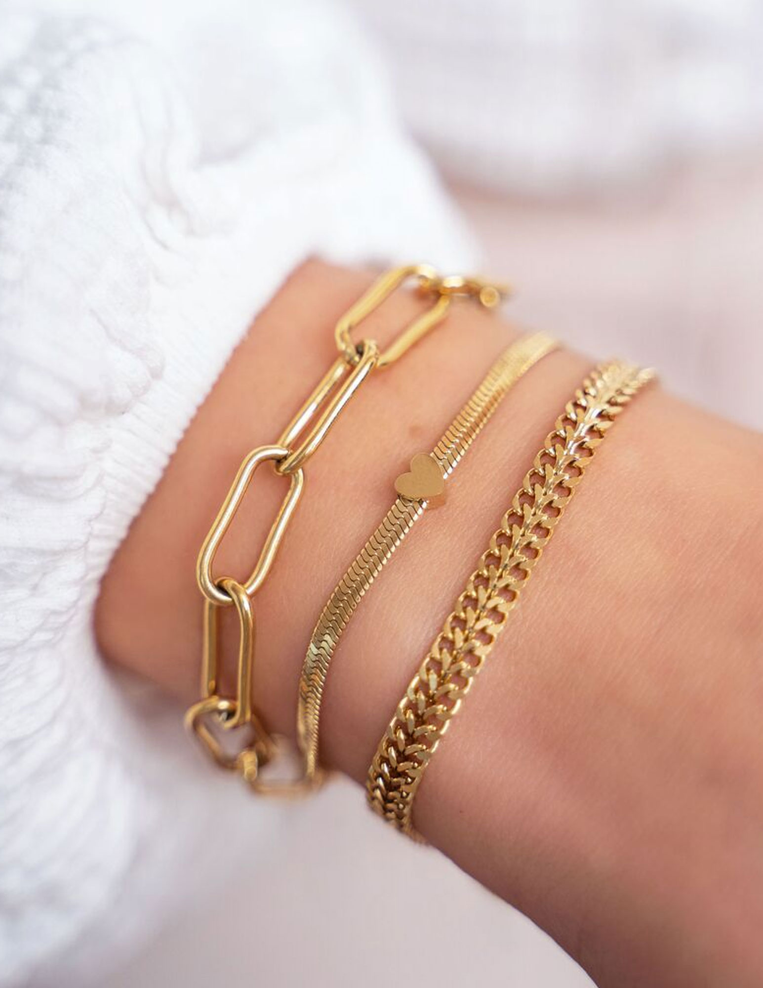 My Jewellery Armband schakels MJ07940 Goud