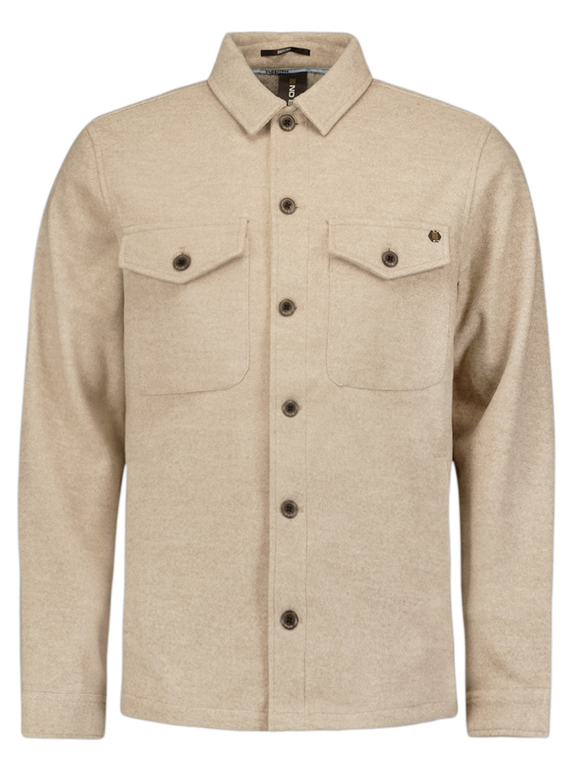 No Excess Overshirt 29510821SN Donker beige