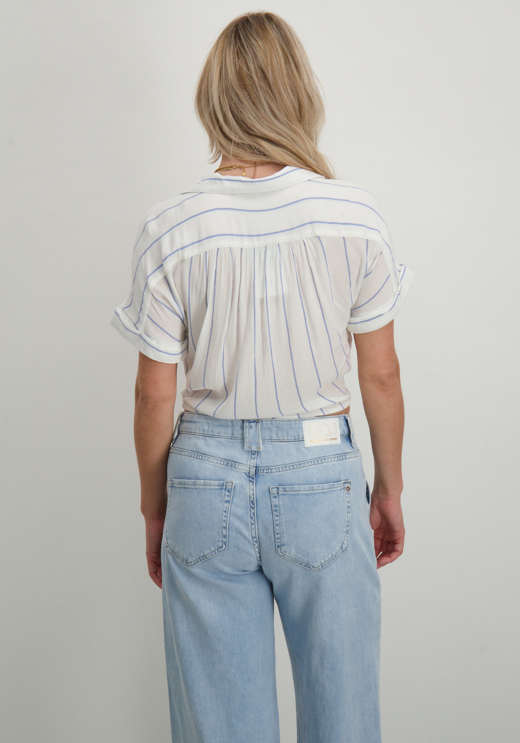 Only Blouse Paula 15281497 Blauw