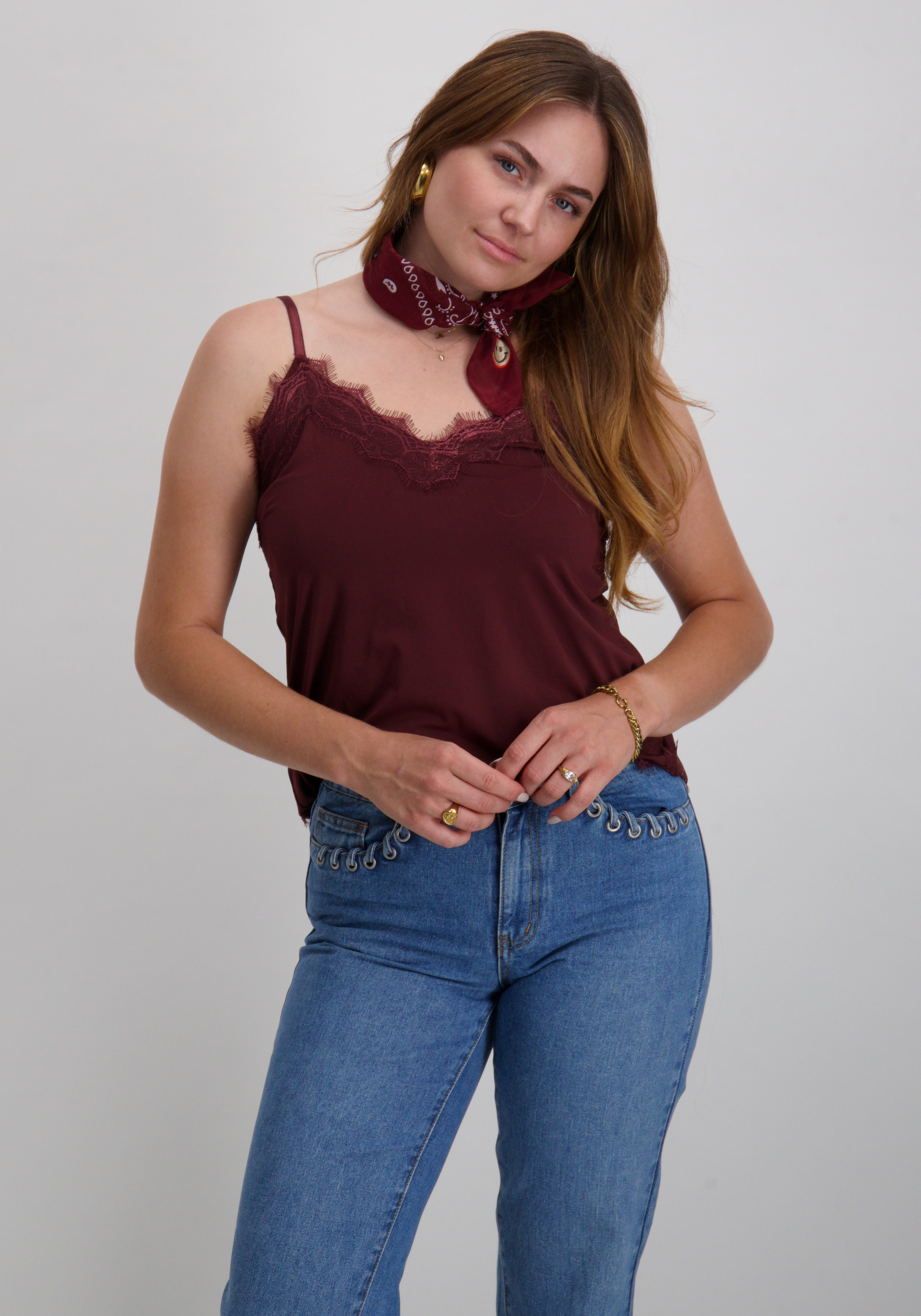 Flora Bandana Bandana SMILEY Bordeaux