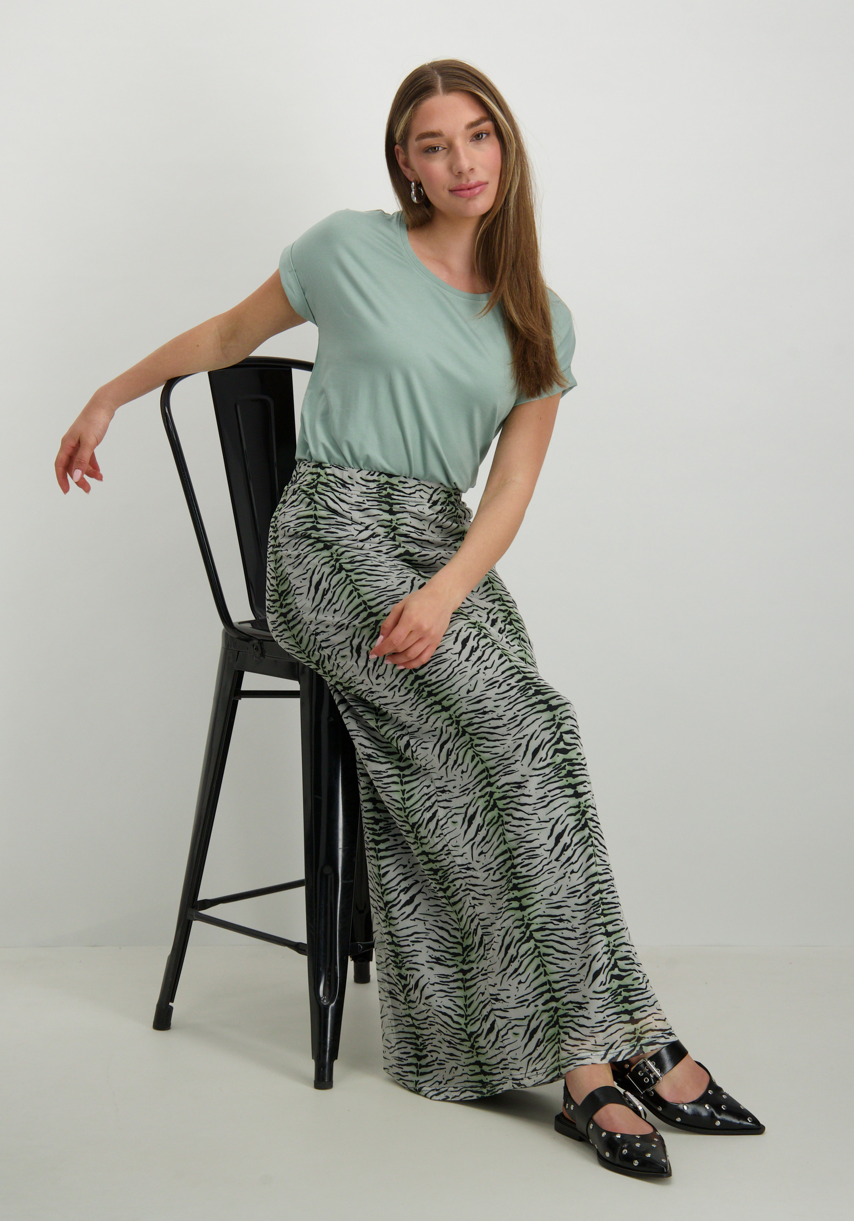 Only T-shirt Moster 15106662 Licht groen