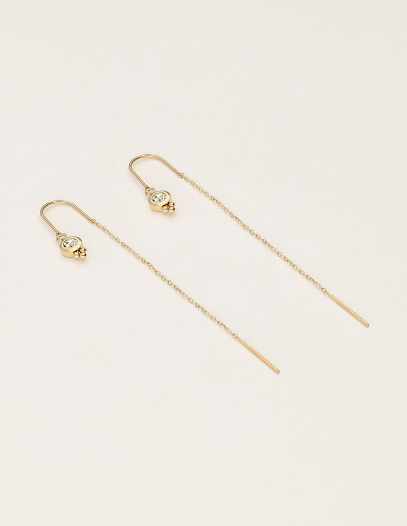 My Jewellery Oorhangers met kristal MJ11485 Goud